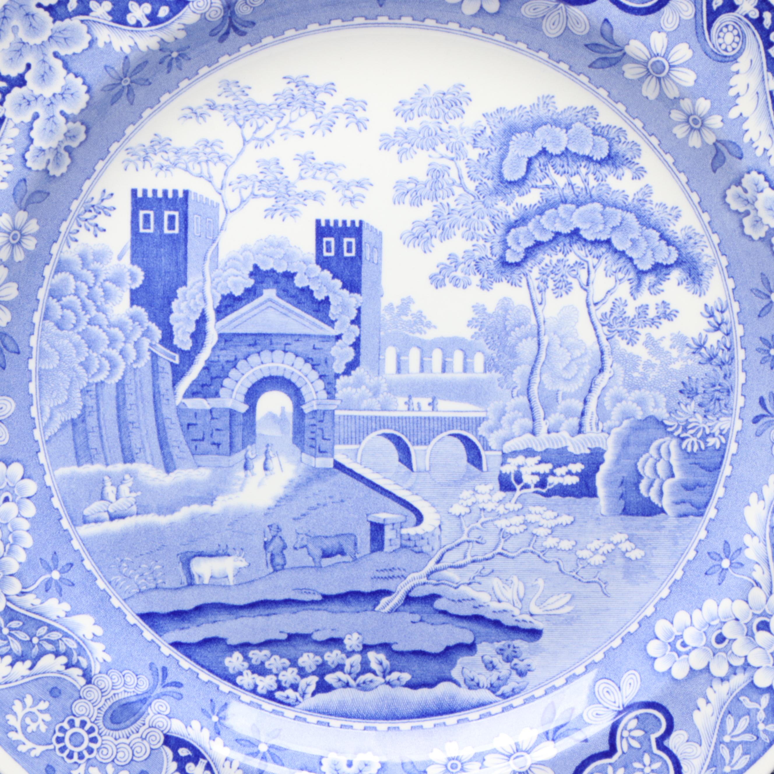Spode Blue Room Collection Traditions Series Castle, Willow and Other Plates