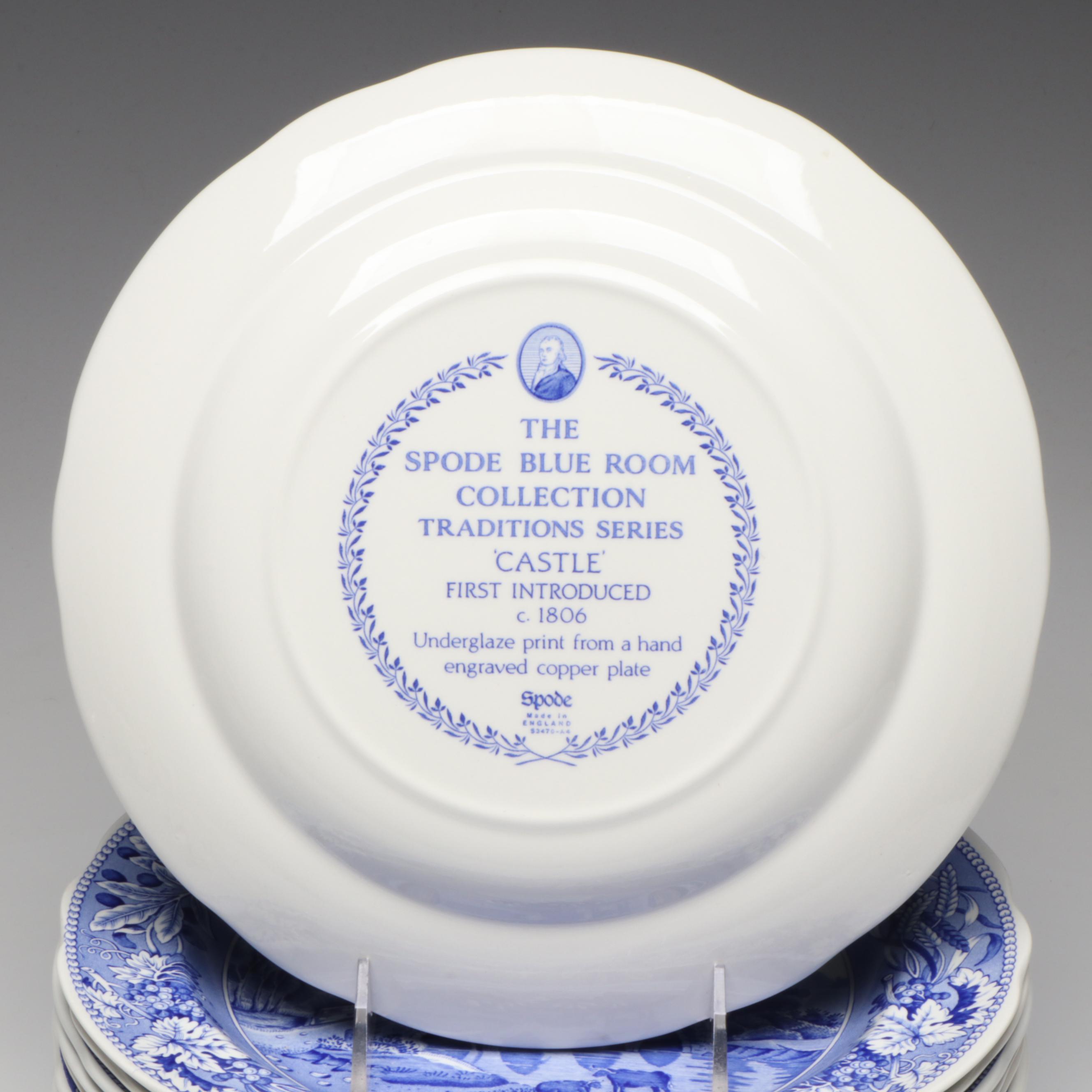 Spode Blue Room Collection Traditions Series Castle, Willow and Other Plates