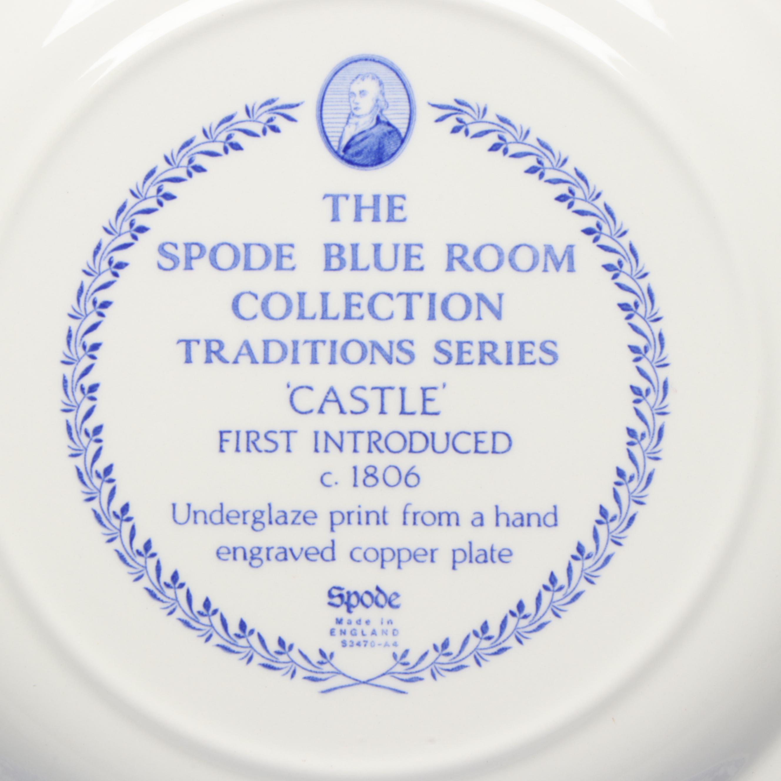 Spode Blue Room Collection Traditions Series Castle, Willow and Other Plates