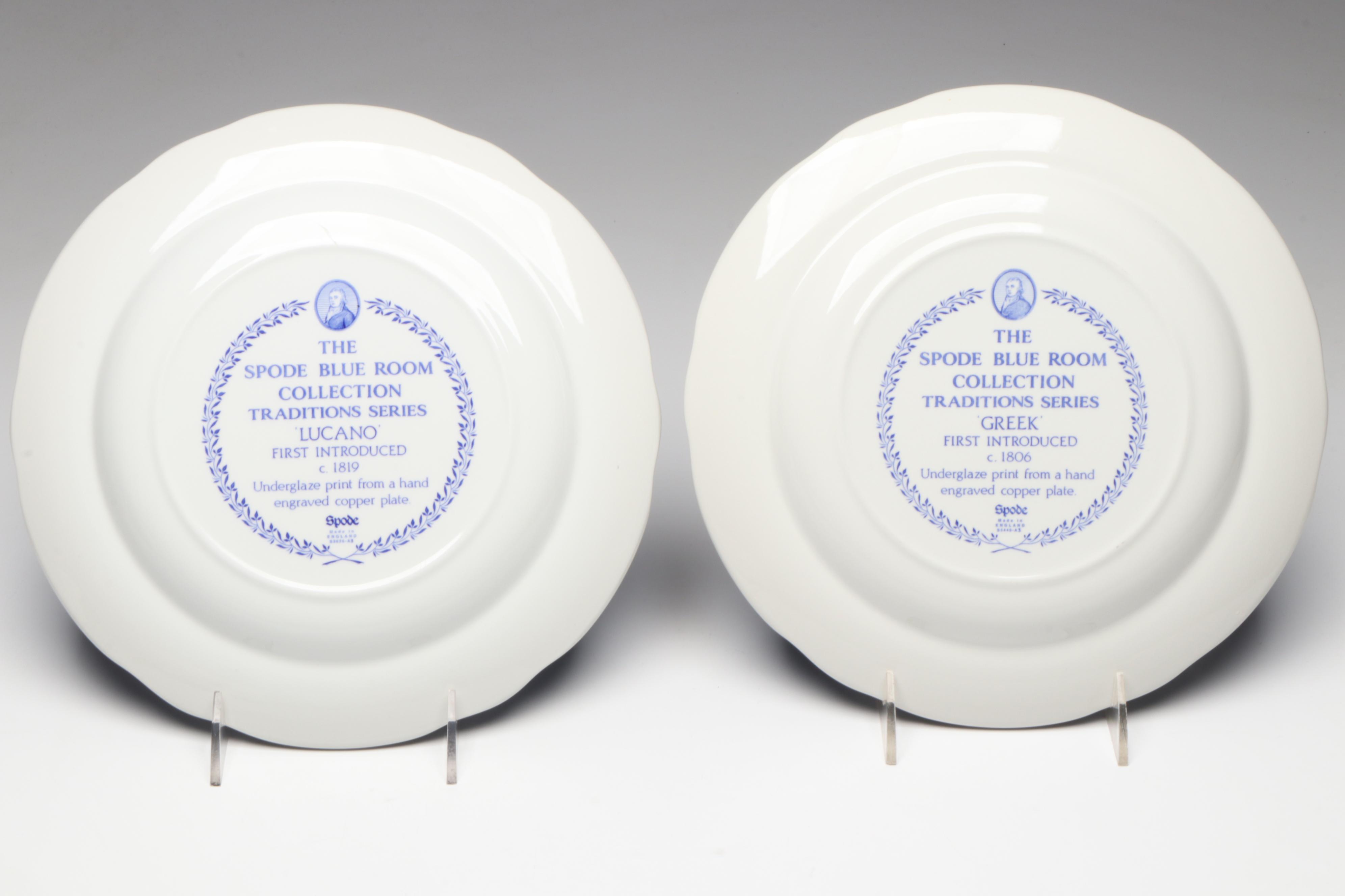 Spode Blue Room Collection Traditions Series Castle, Willow and Other Plates