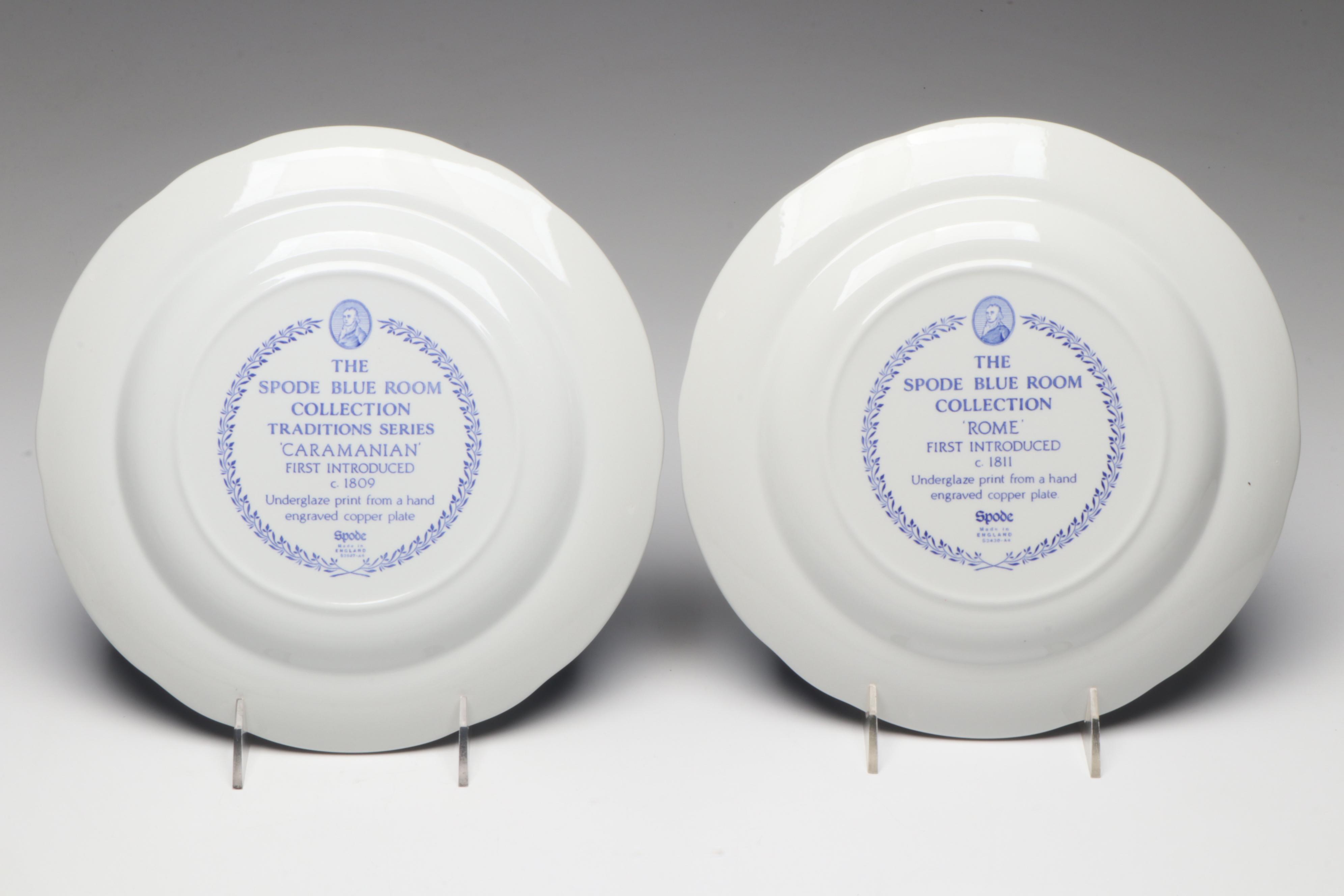 Spode Blue Room Collection Traditions Series Castle, Willow and Other Plates