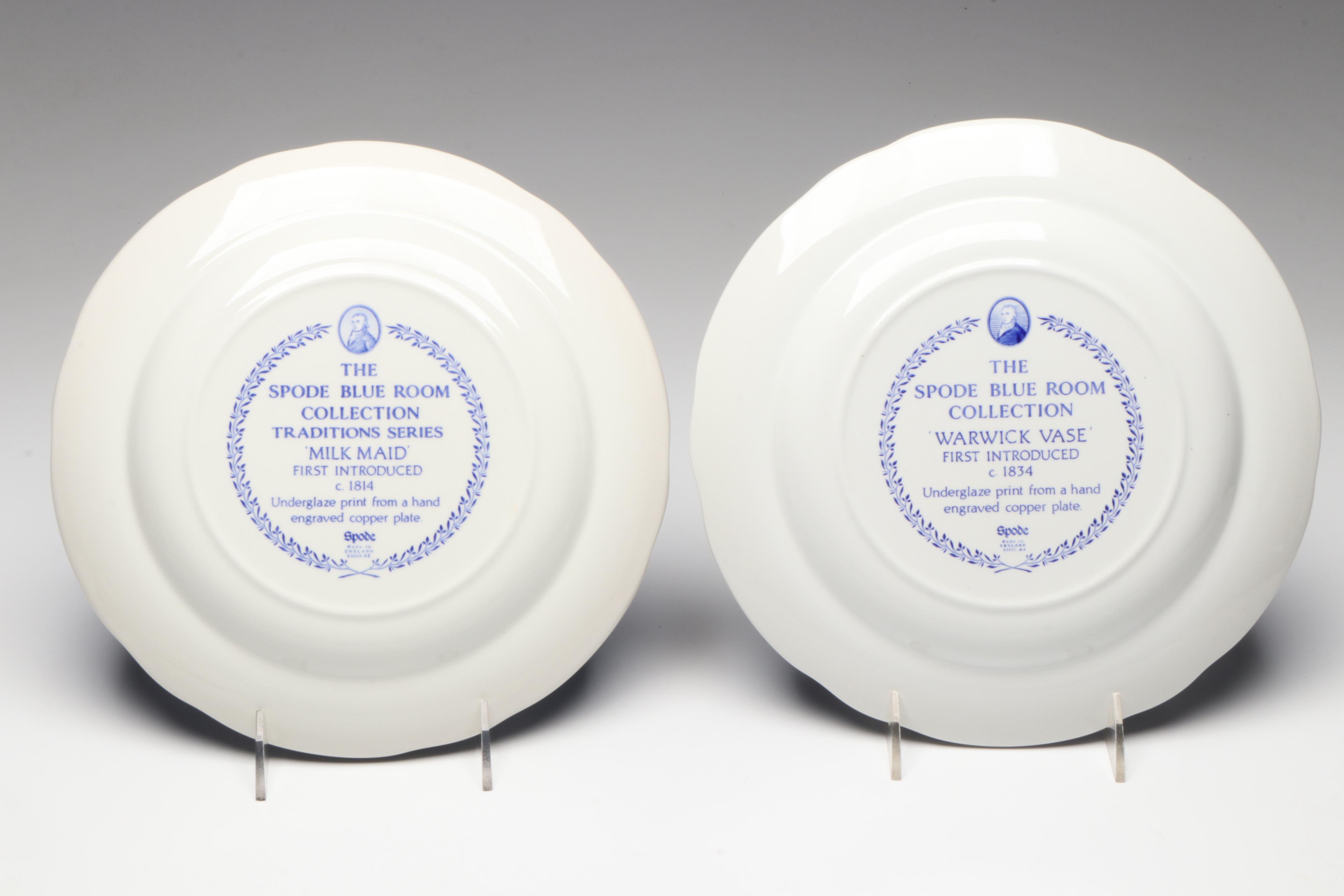 Spode Blue Room Collection Traditions Series Castle, Willow and Other Plates