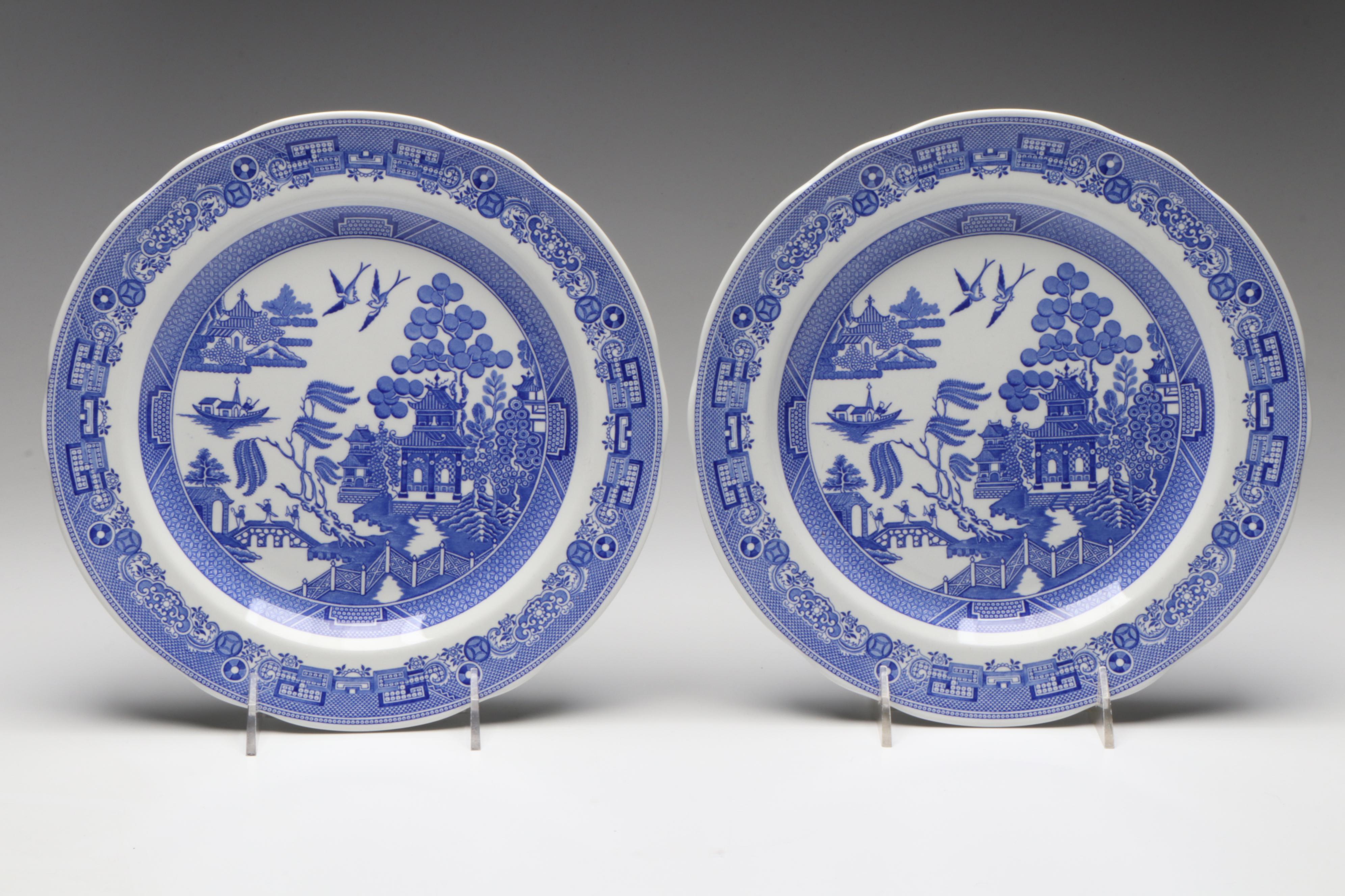 Spode Blue Room Collection Traditions Series Castle, Willow and Other Plates