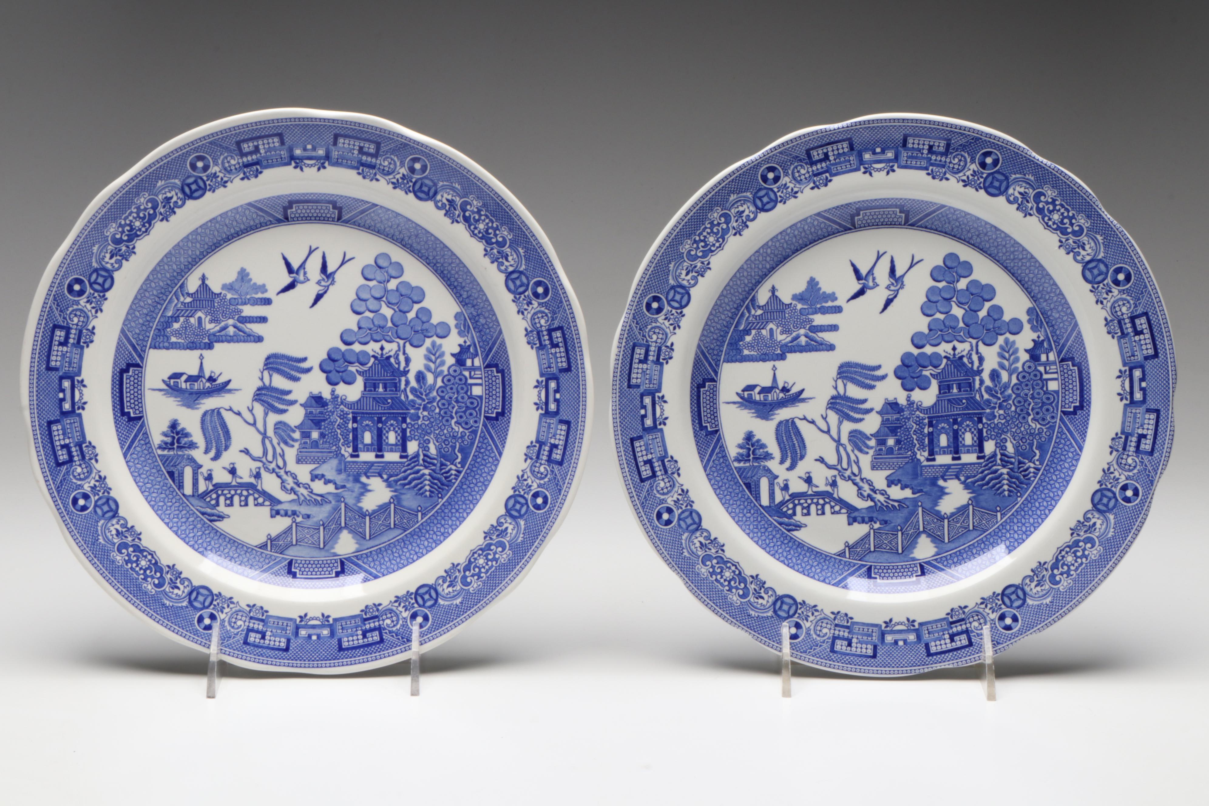 Spode Blue Room Collection Traditions Series Castle, Willow and Other Plates
