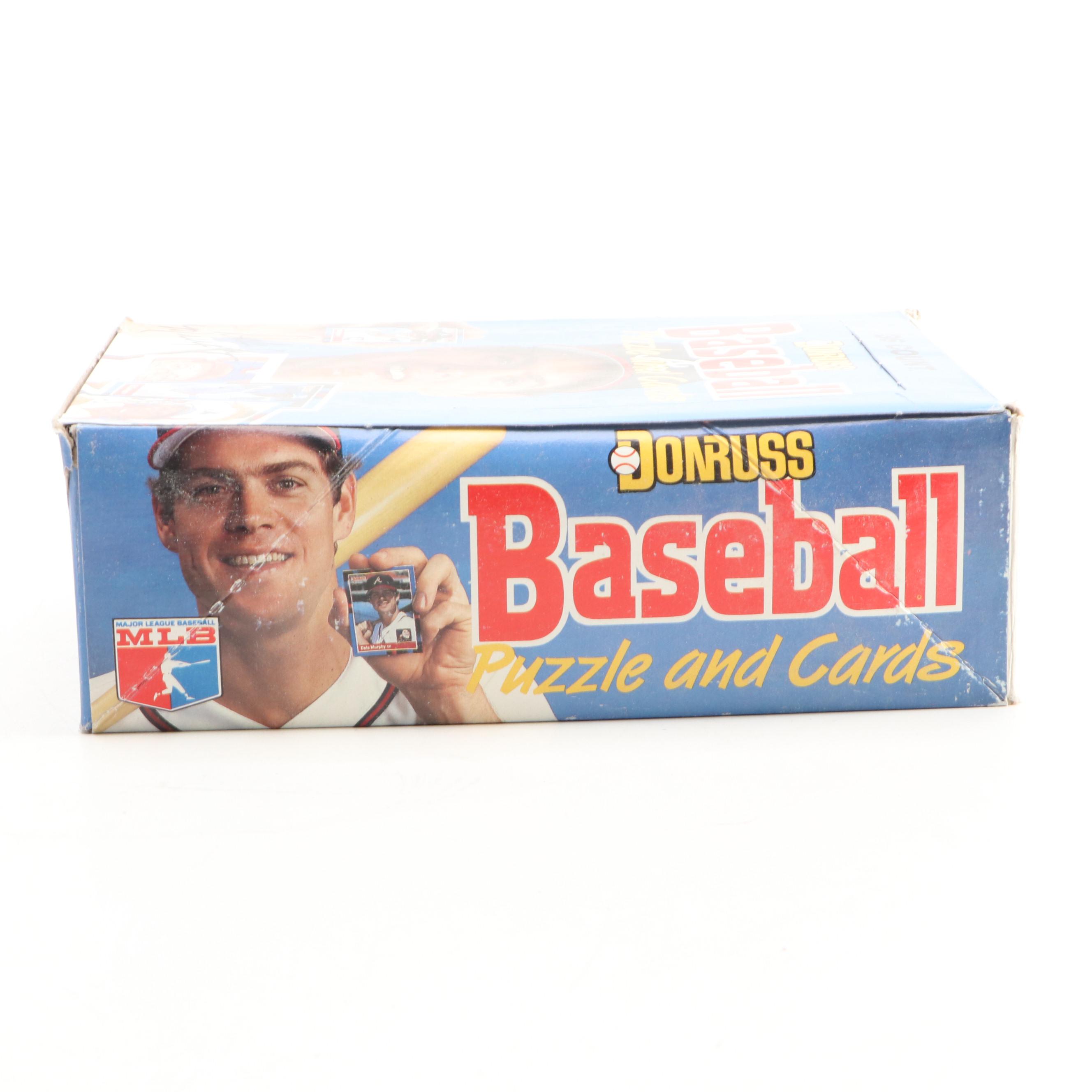 1988 Donruss Sealed Wax Packs with Original Boxes and Case