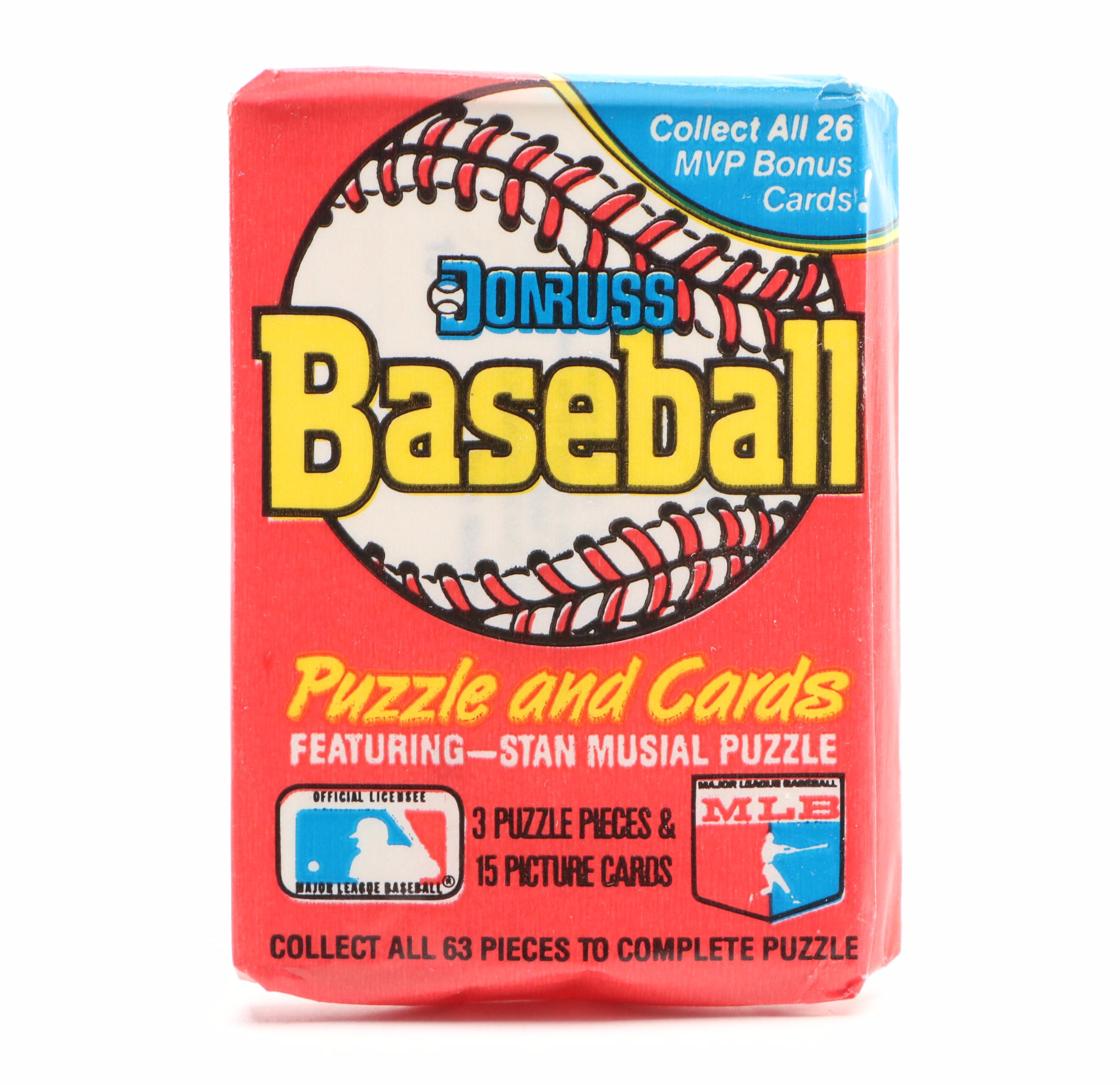 1988 Donruss Sealed Wax Packs with Original Boxes and Case