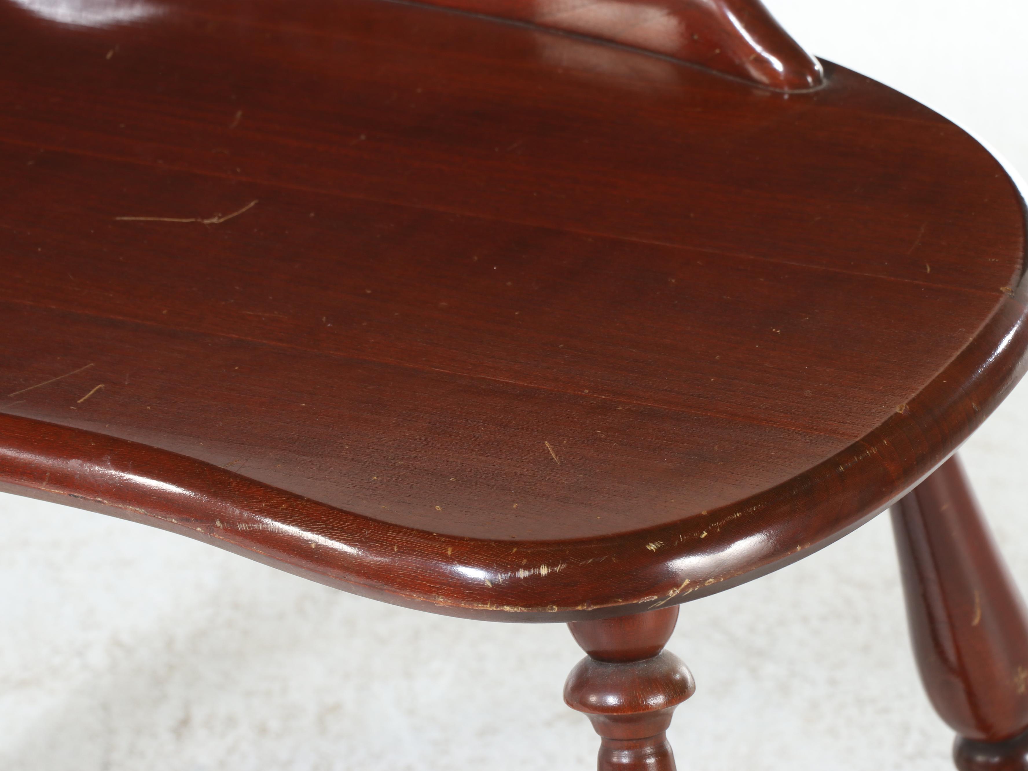 Late Federal Style Cherrywood Dressing Table with Stool