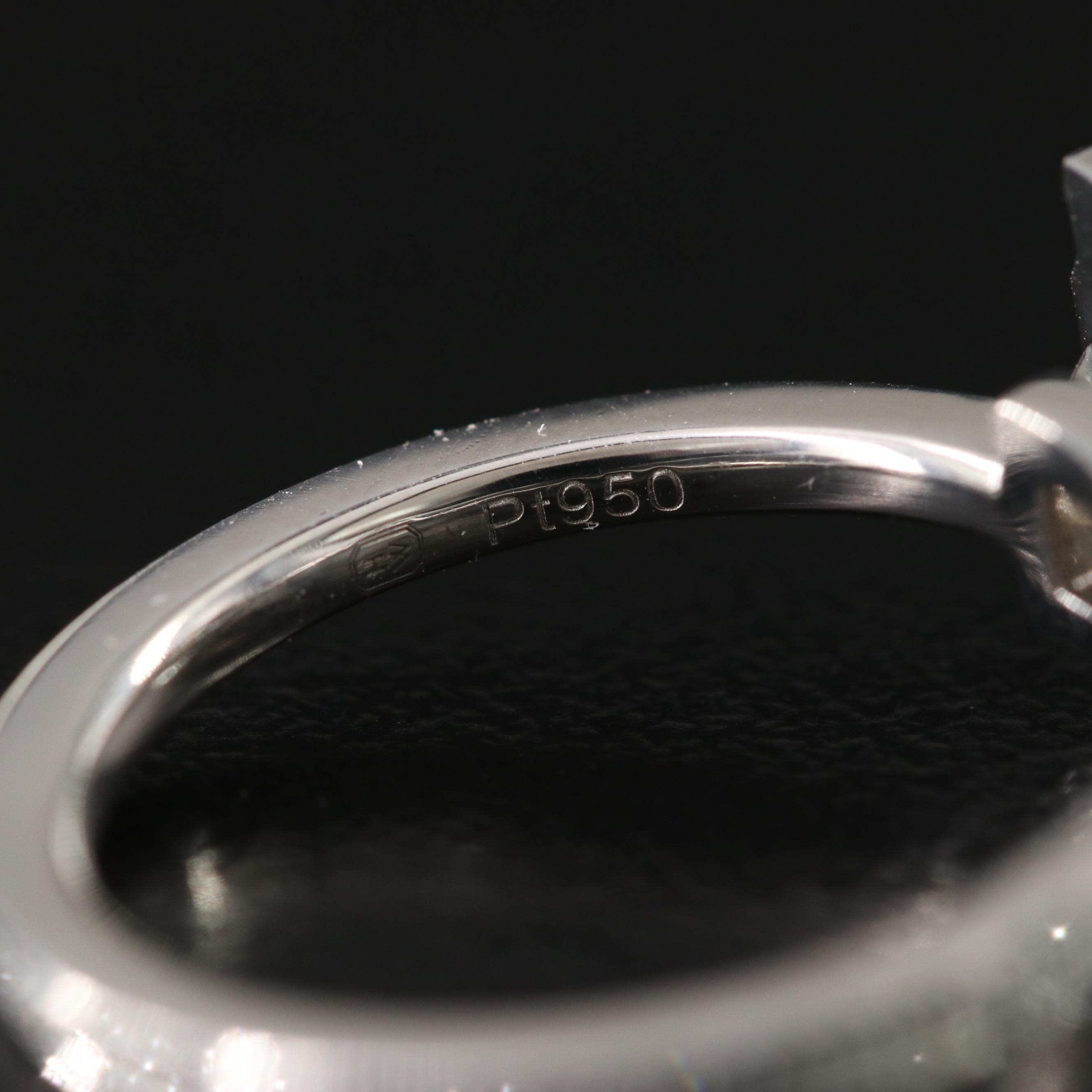 Harry Winston Belle Platinum 1.07 CTW Diamond Ring with GIA Online Report