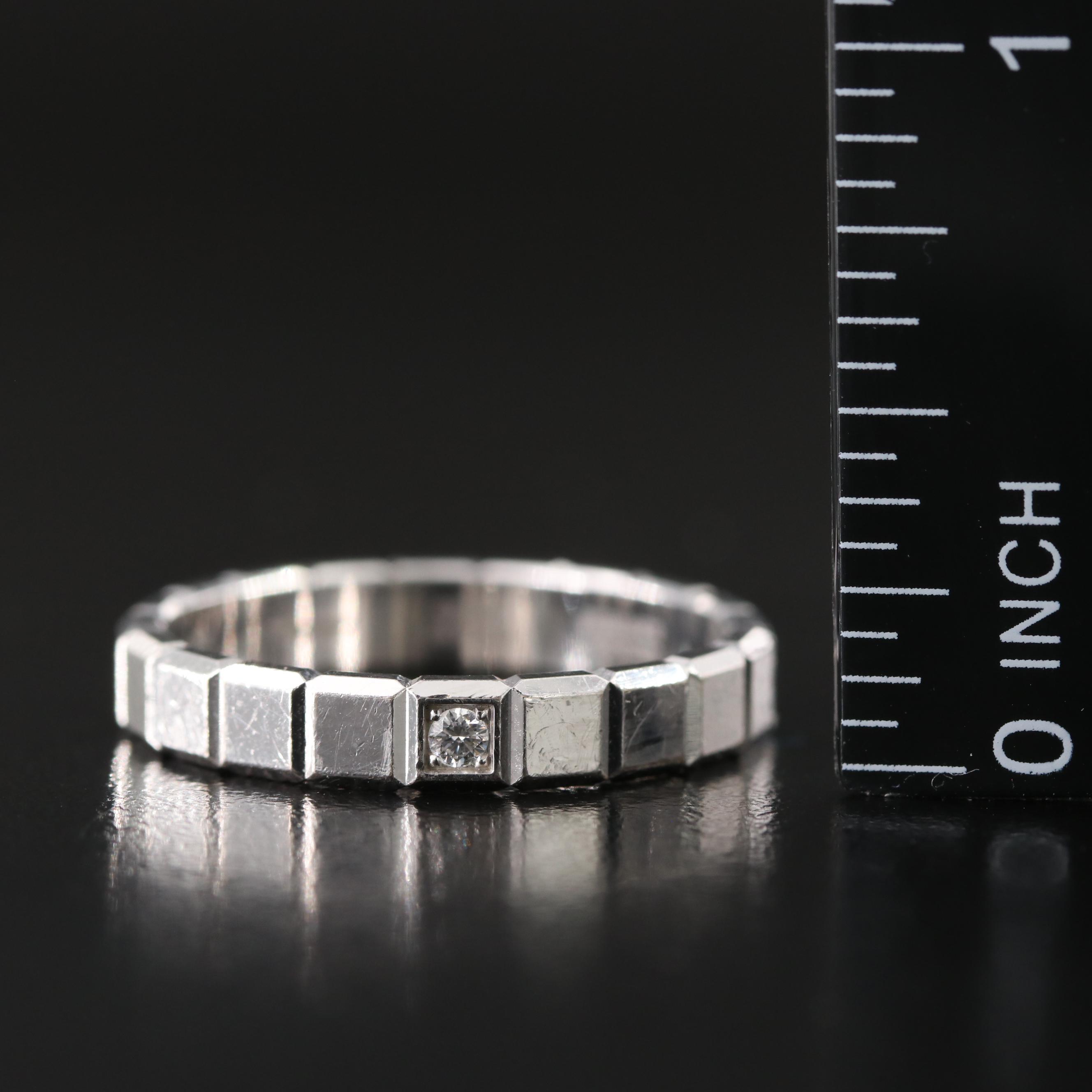 Chopard Ice Cube 18K Ring with Diamond Accent