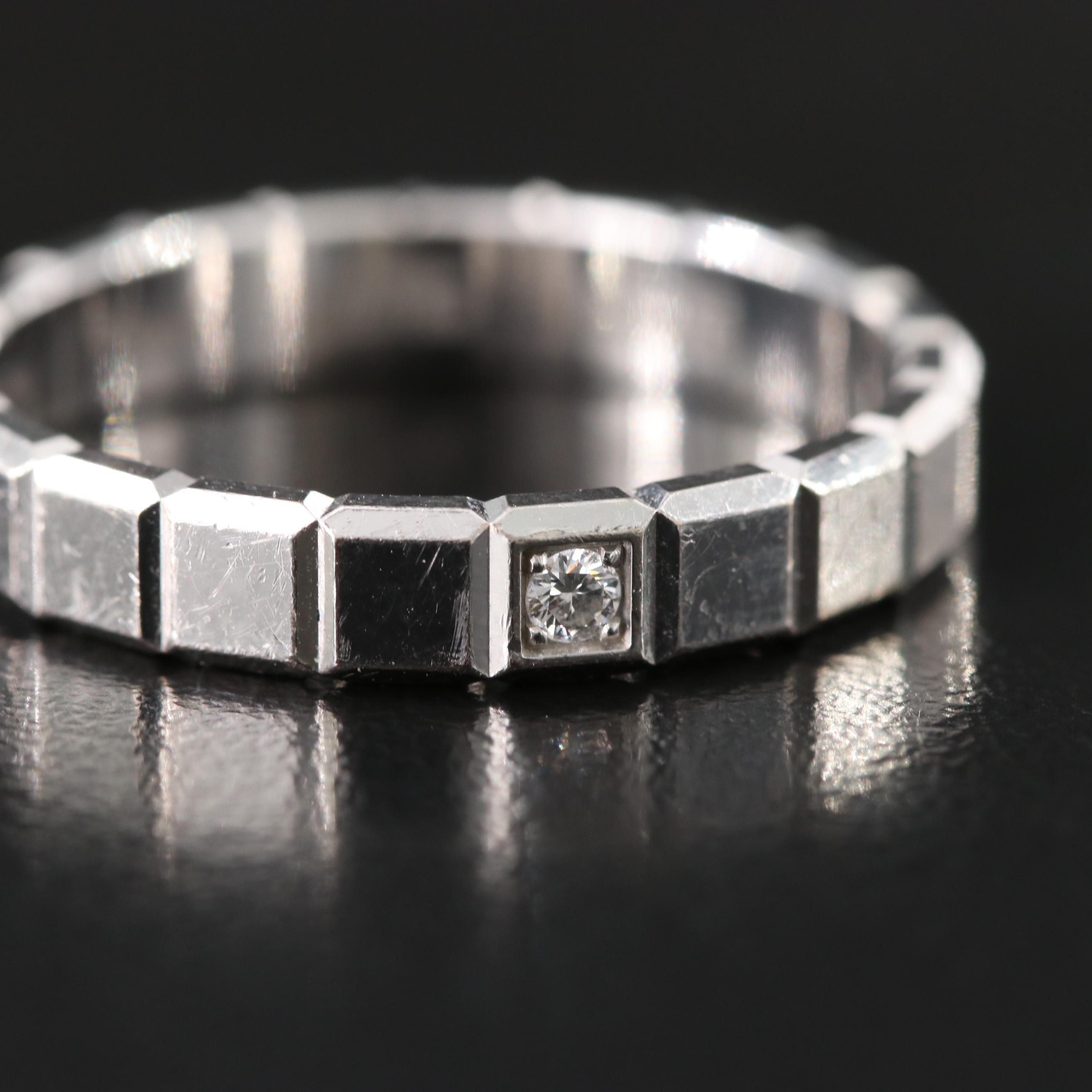 Chopard Ice Cube 18K Ring with Diamond Accent
