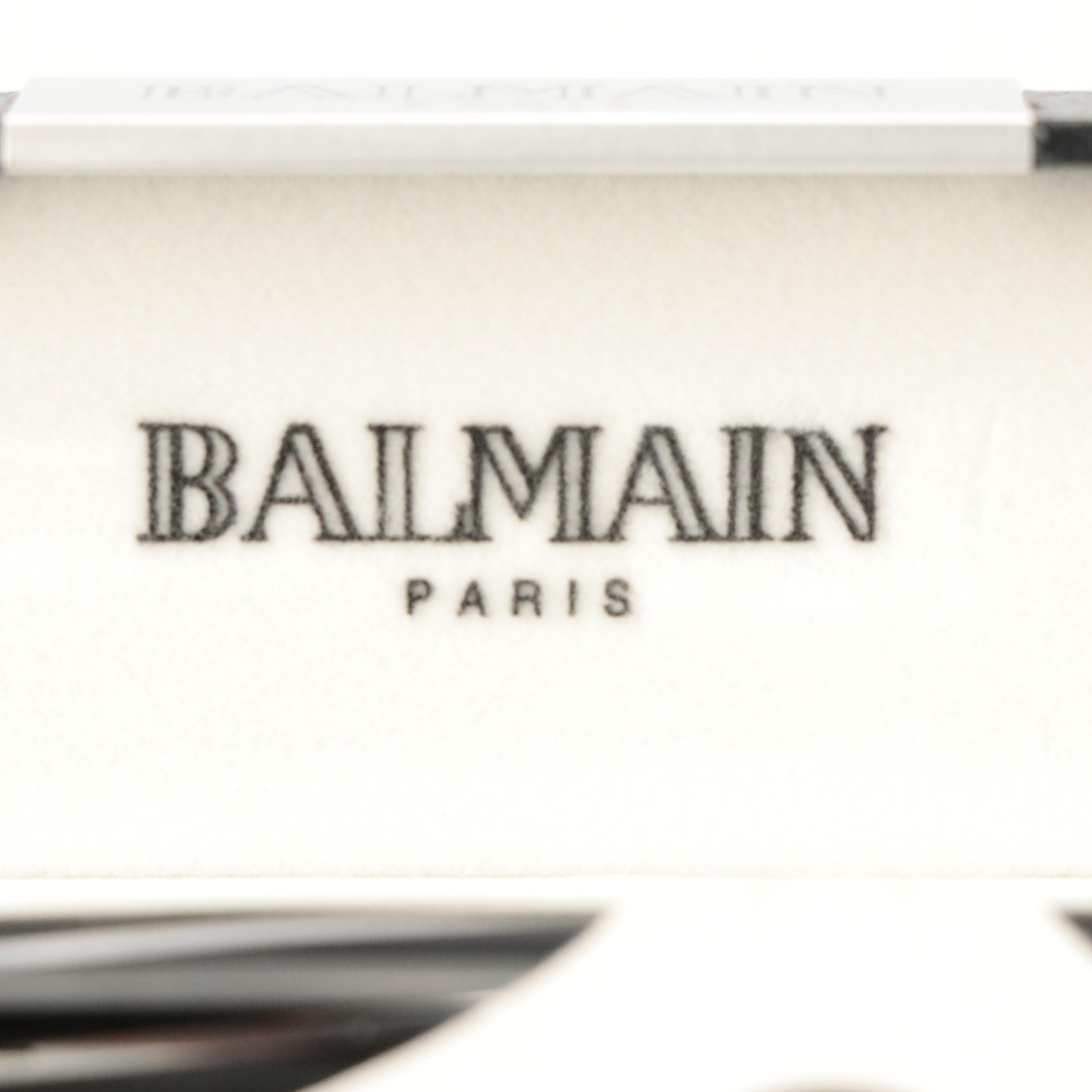 Balmain Spiral Pinstripe Ballpoint Pen with Case