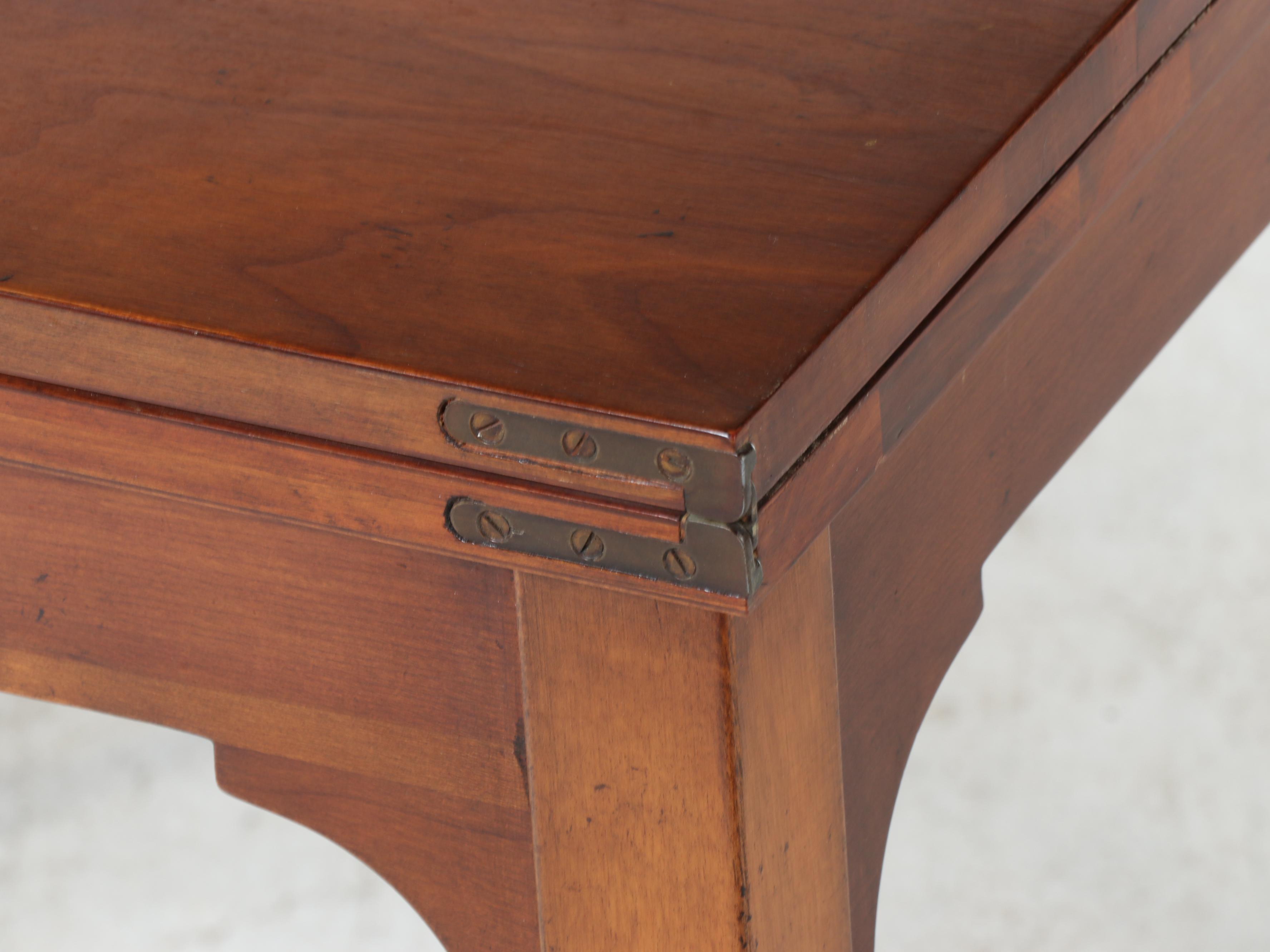 Barnard & Simonds Co. Queen Style Cherrywood and Birch Flip-Top Dining Table