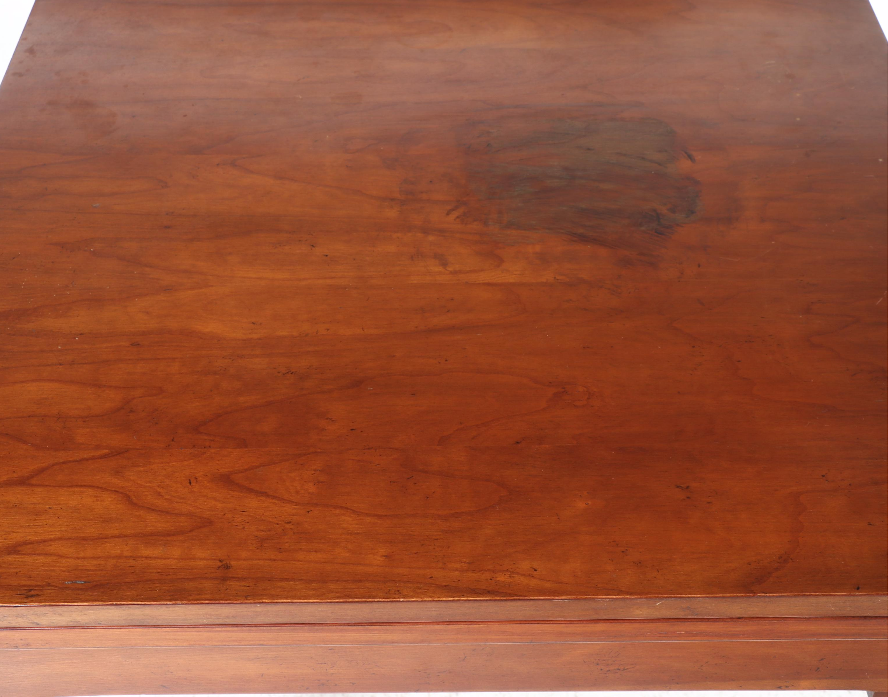 Barnard & Simonds Co. Queen Style Cherrywood and Birch Flip-Top Dining Table