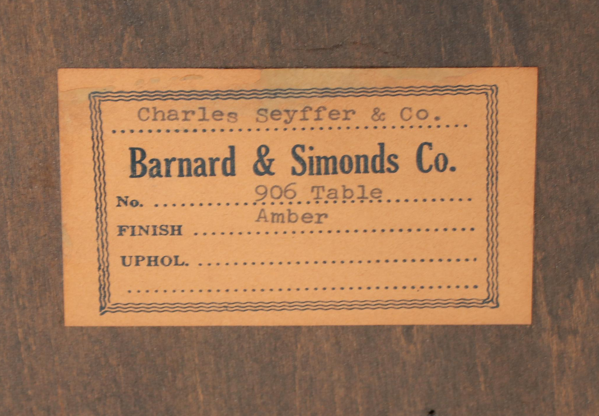 Barnard & Simonds Co. Queen Style Cherrywood and Birch Flip-Top Dining Table