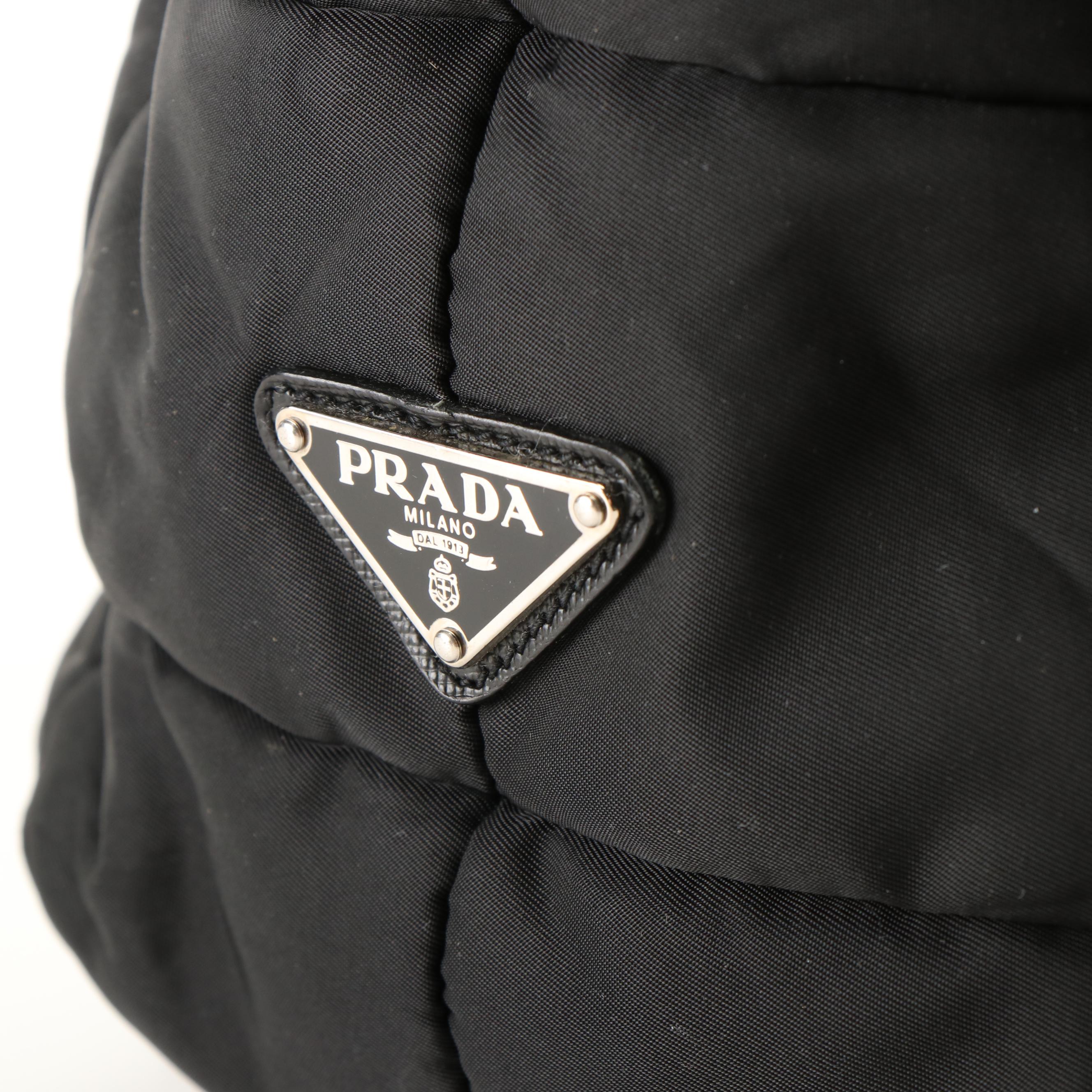 Prada Messenger Bag in Black Quilted Tessuto Nylon