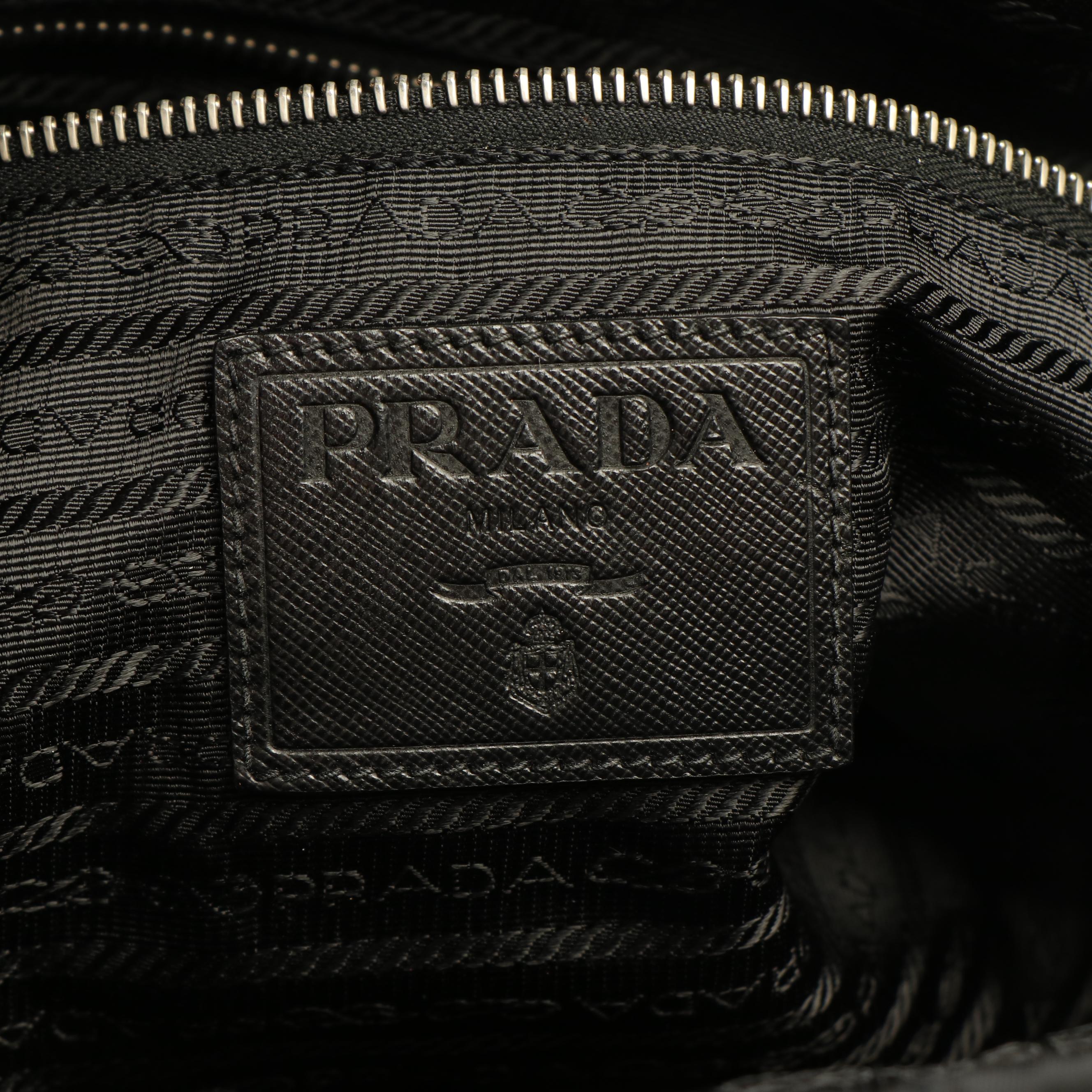 Prada Messenger Bag in Black Quilted Tessuto Nylon