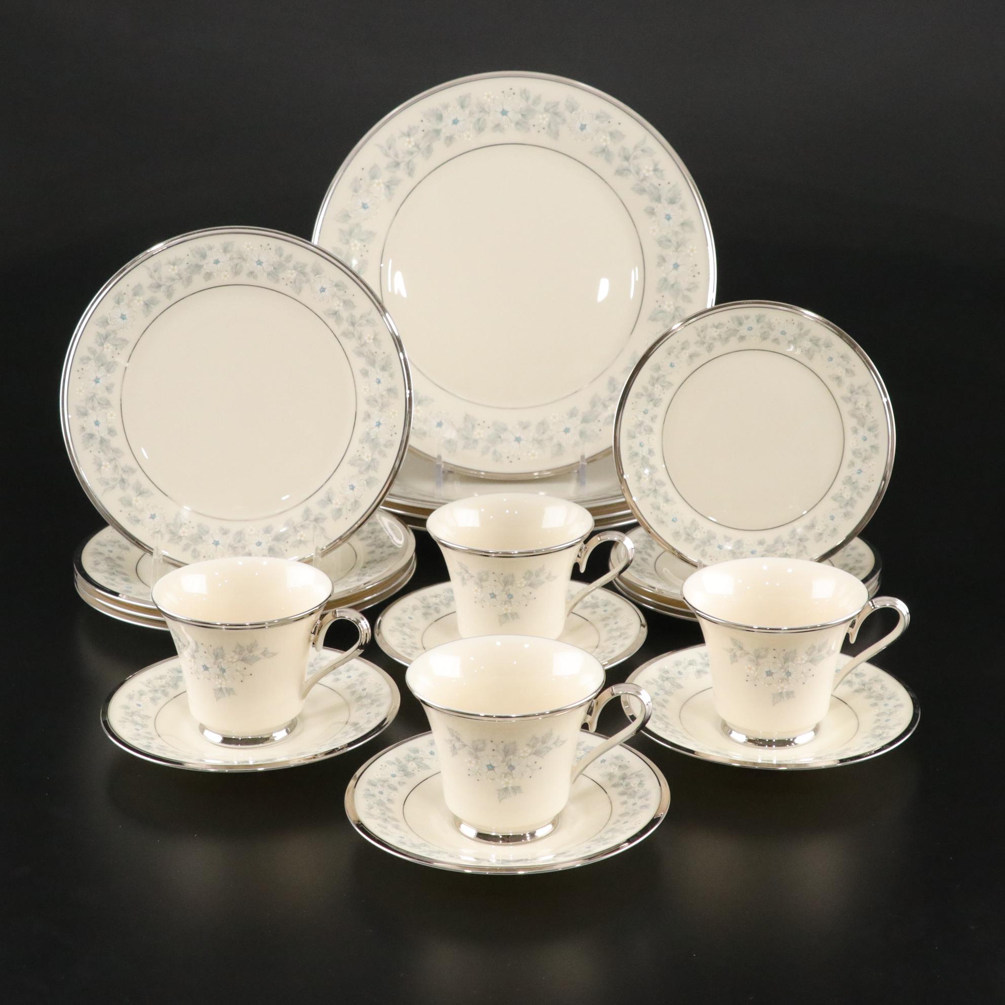 Lenox "Windsong" Bone China Five-Piece Dinner Service Set for Four