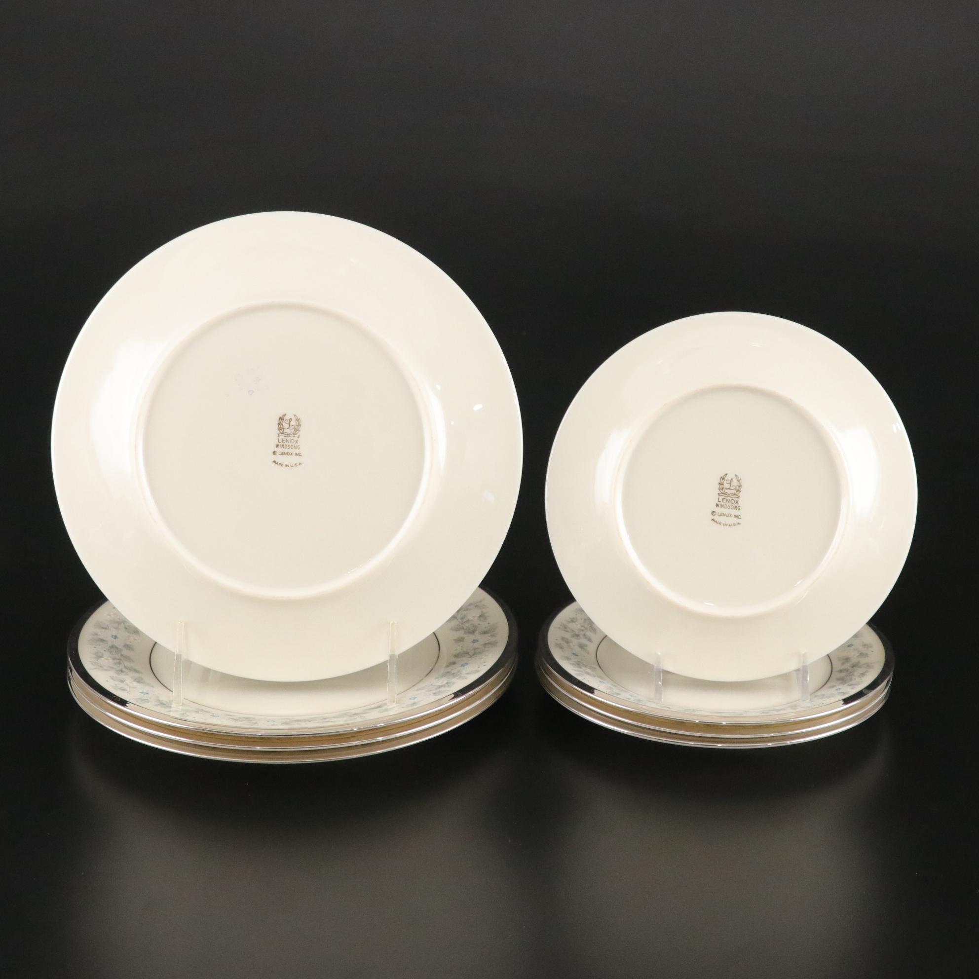 Lenox "Windsong" Bone China Five-Piece Dinner Service Set for Four