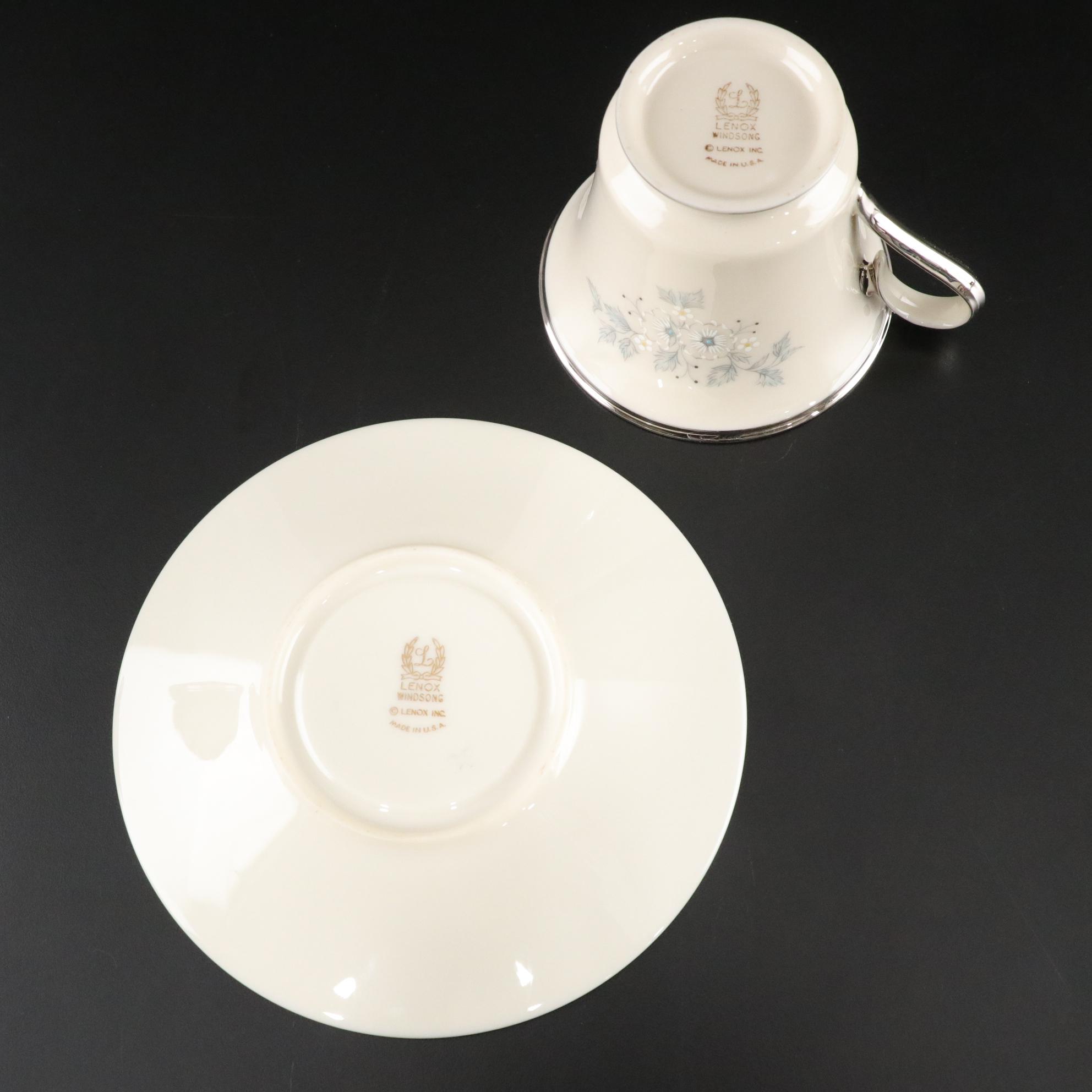 Lenox "Windsong" Bone China Five-Piece Dinner Service Set for Four