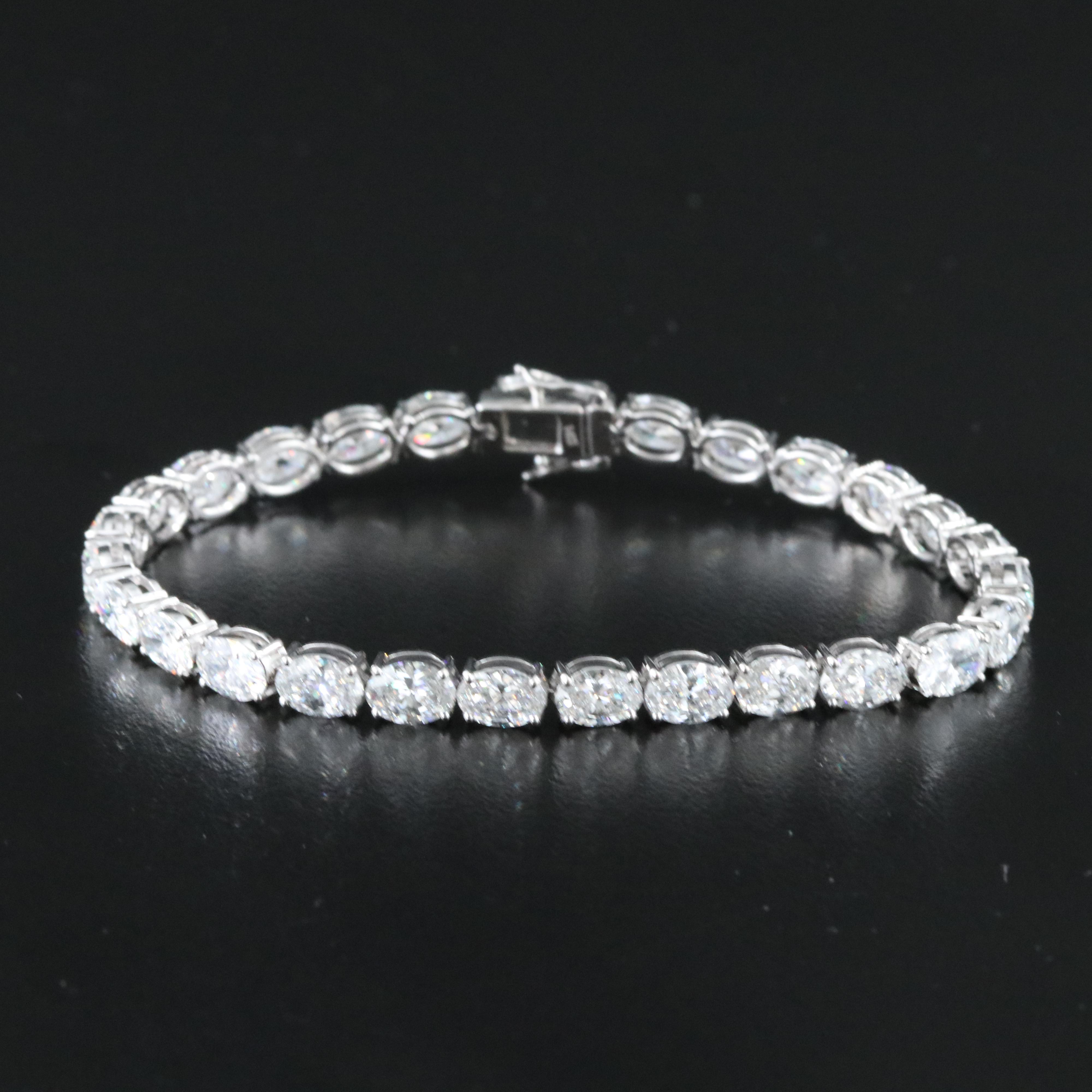 14K 11.57 CTW Lab Grown Diamond Line Bracelet