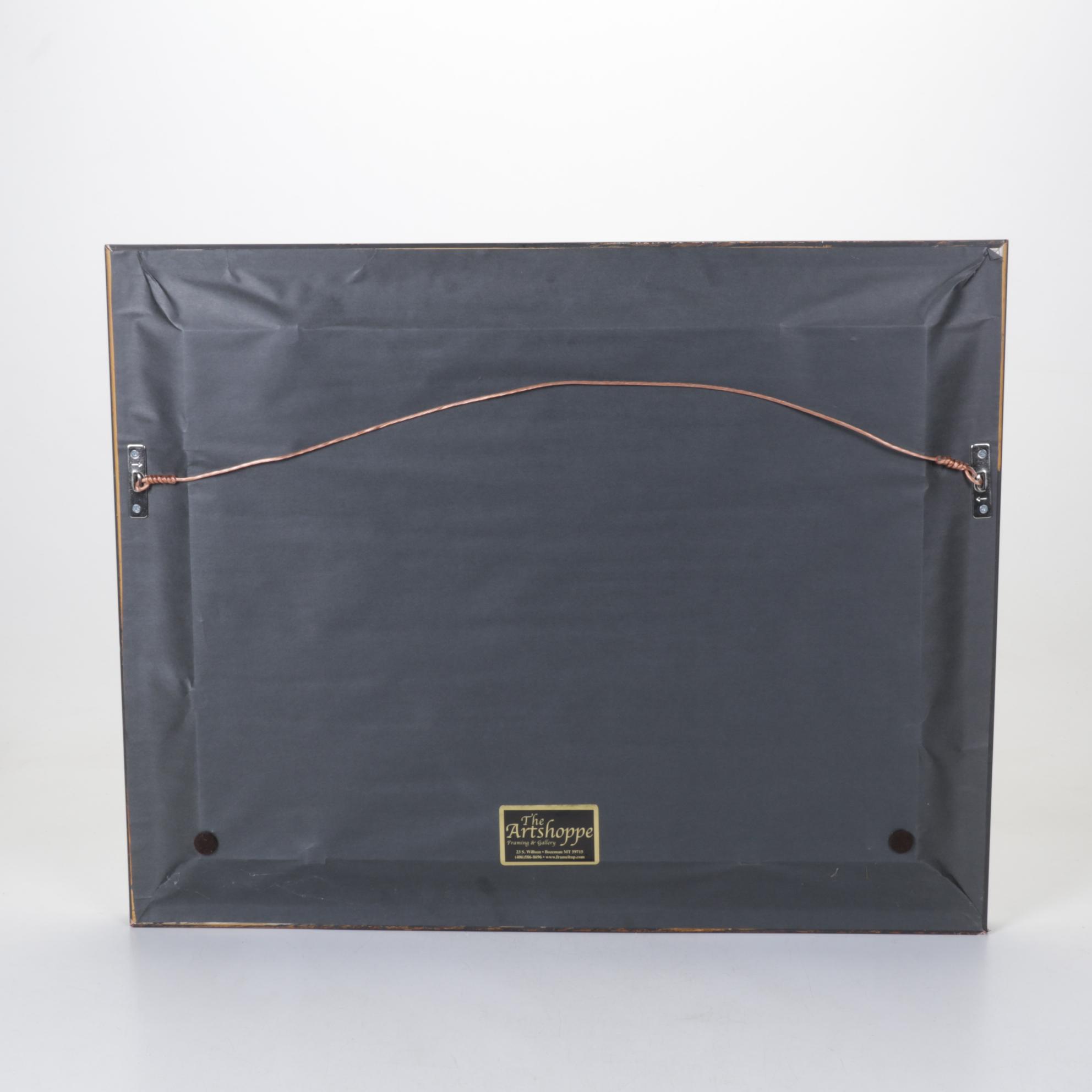 Native American Portrait Copy Oil Painting After Frank Tenney Johnson