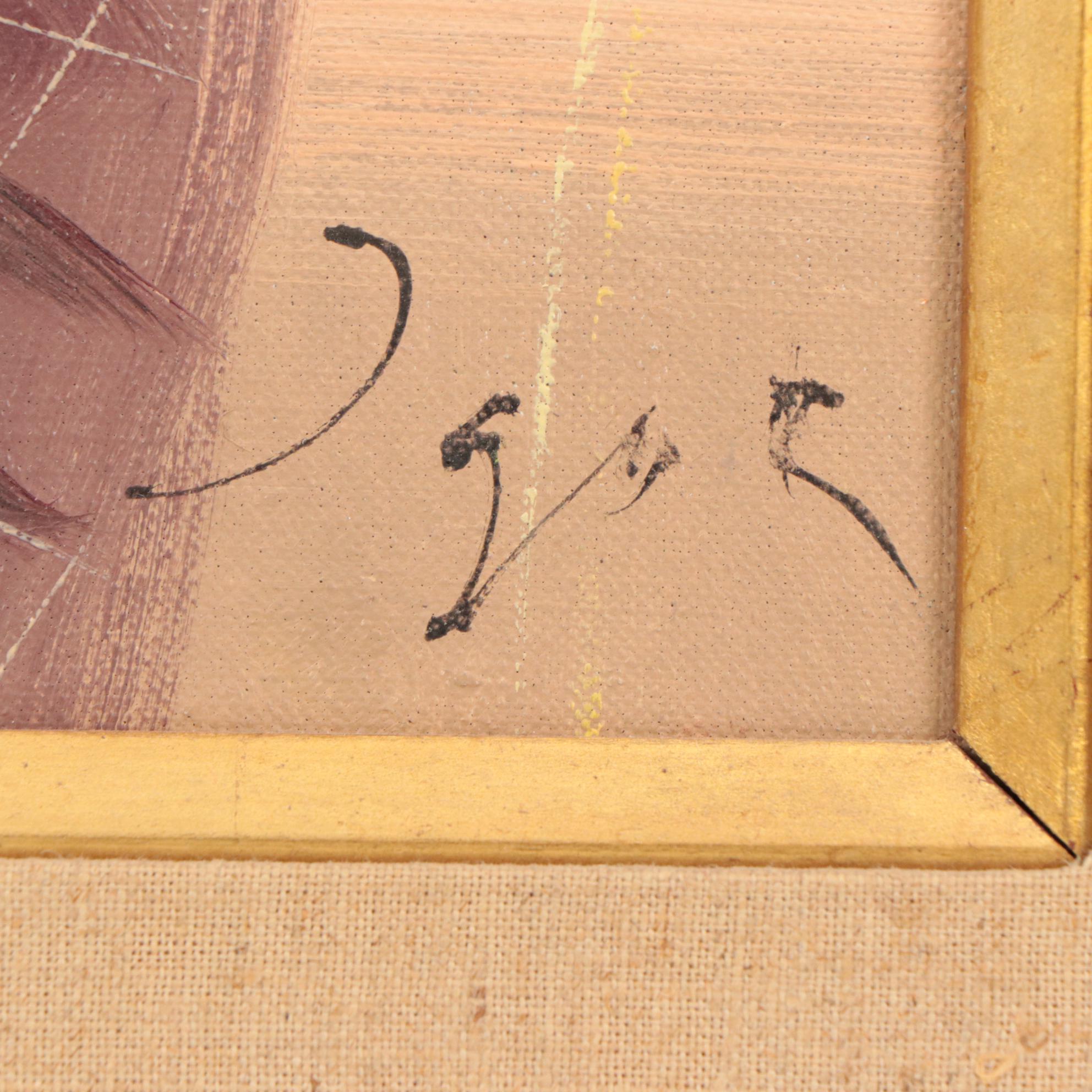 Igor Pantuhoff Portrait Oil Painting of Young Woman, Late 20th Century