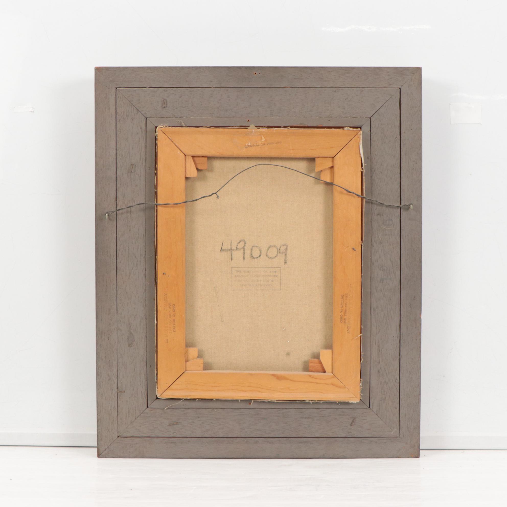 Igor Pantuhoff Portrait Oil Painting of Young Woman, Late 20th Century