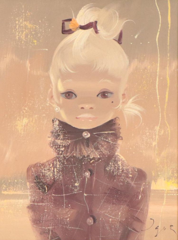 Igor Pantuhoff Portrait Oil Painting of Young Woman, Late 20th Century