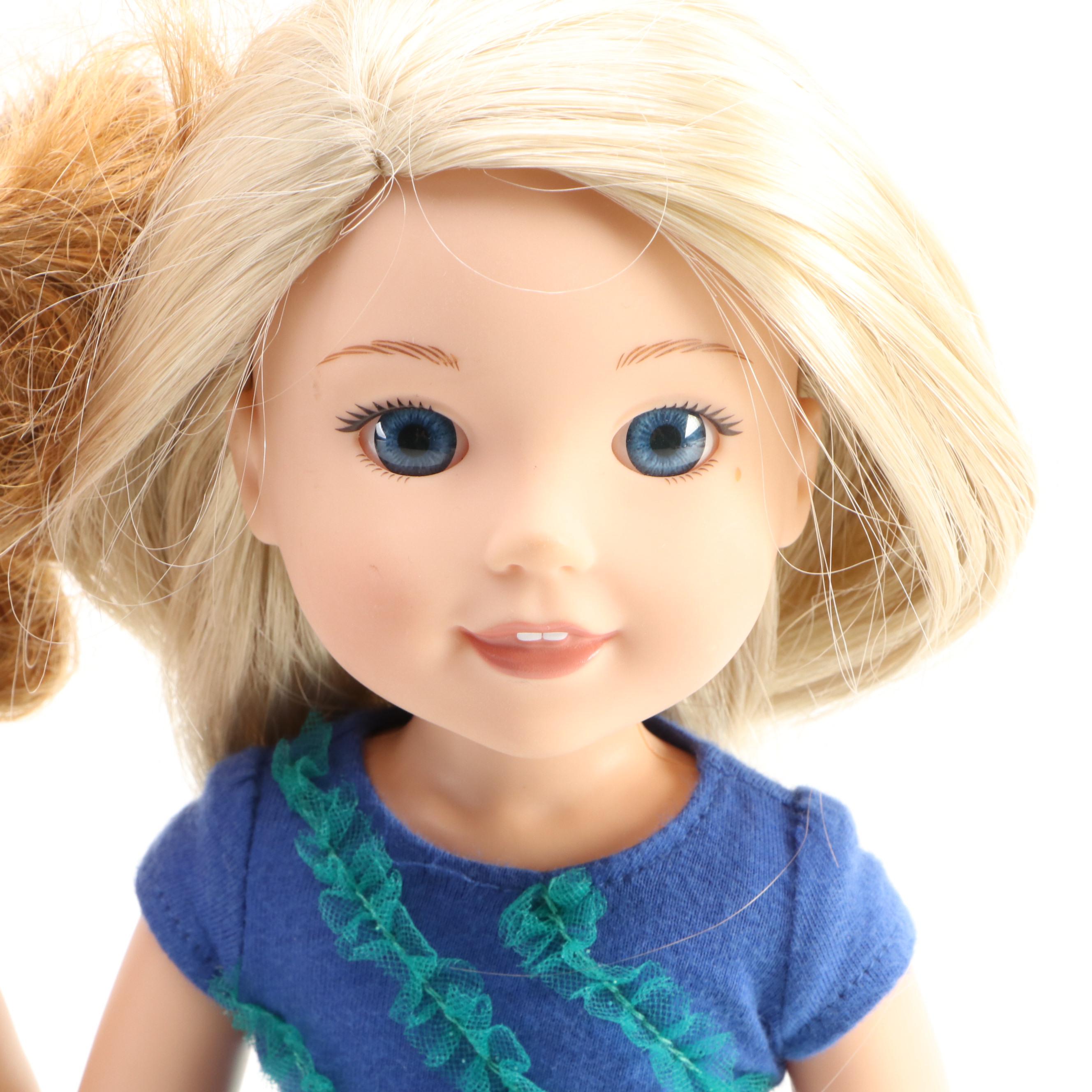 American Girl Dolls with Furniture, Steamer Trunk, Piano and More