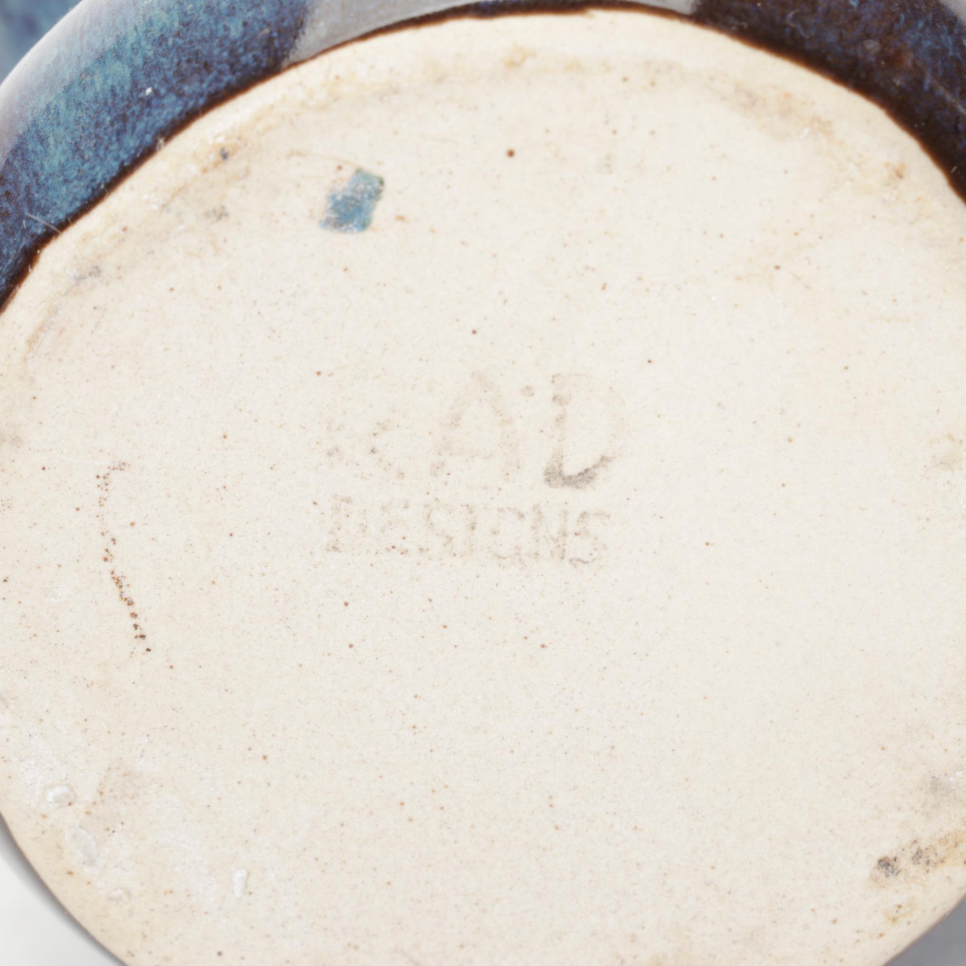 Moose Egg Separator Mug and Ceramic Blue Cow in Set of Stoneware Pottery