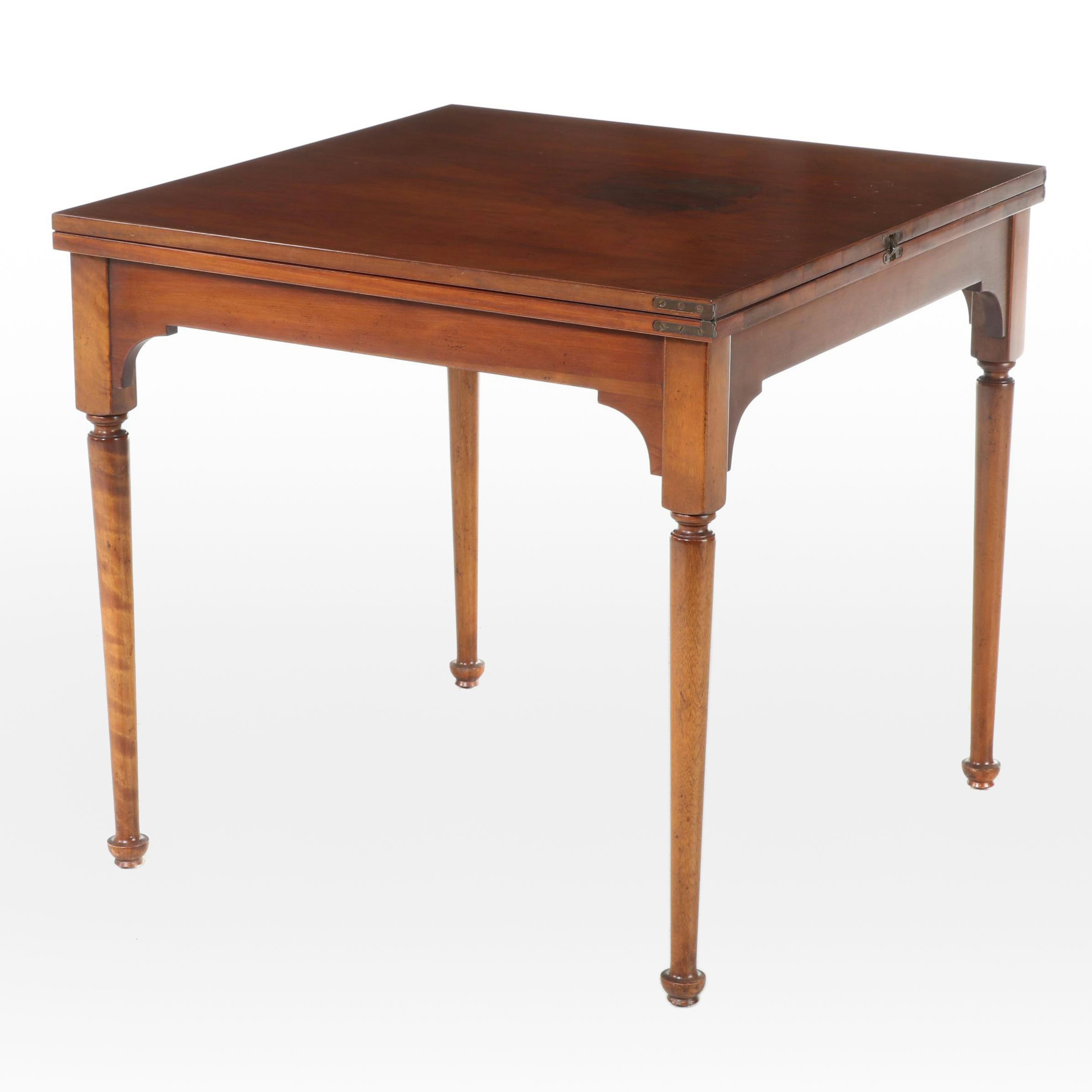 Barnard & Simonds Co. Queen Style Cherrywood and Birch Flip-Top Dining Table