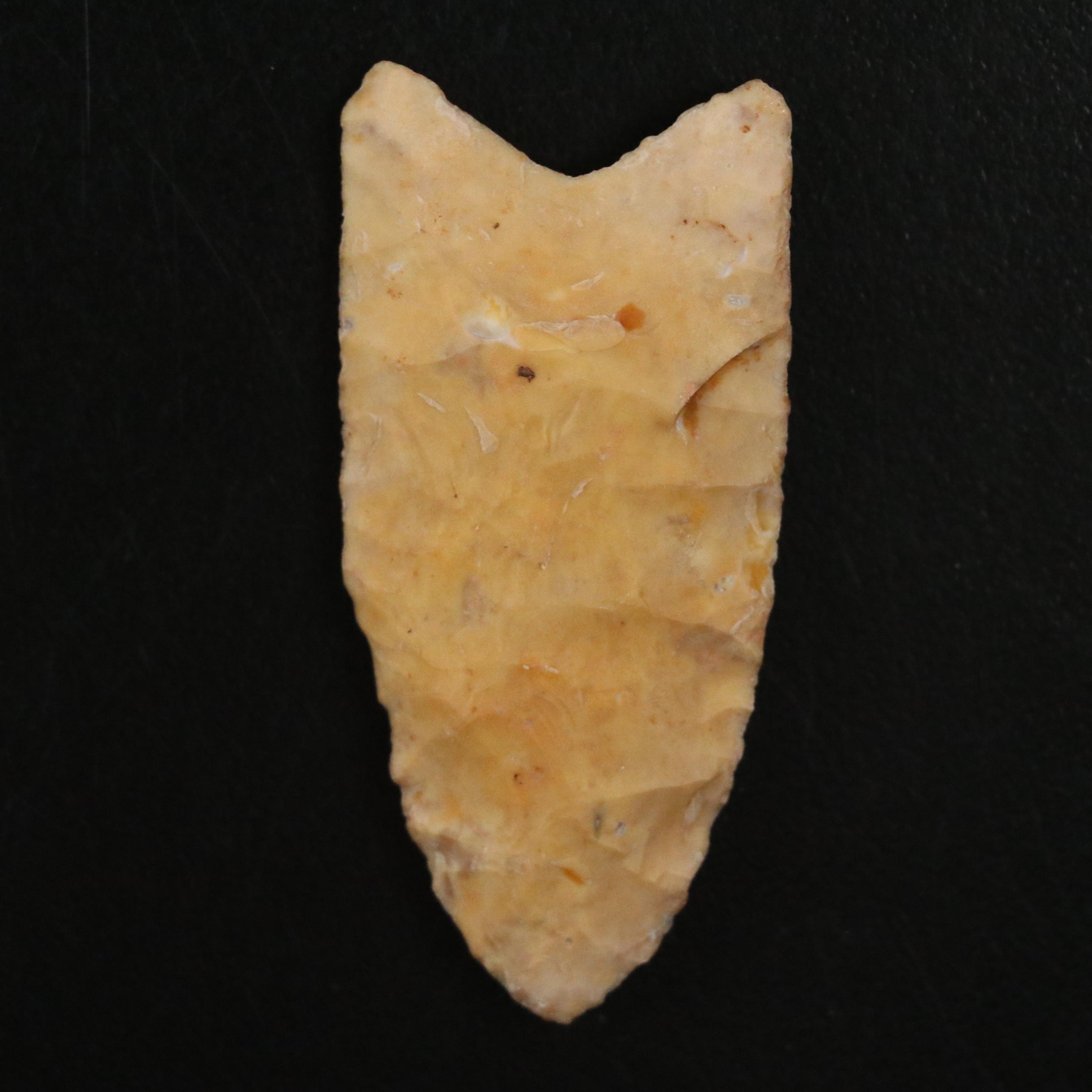 Paleo Era Native American Clovis Arrowhead from Darke County, Ohio
