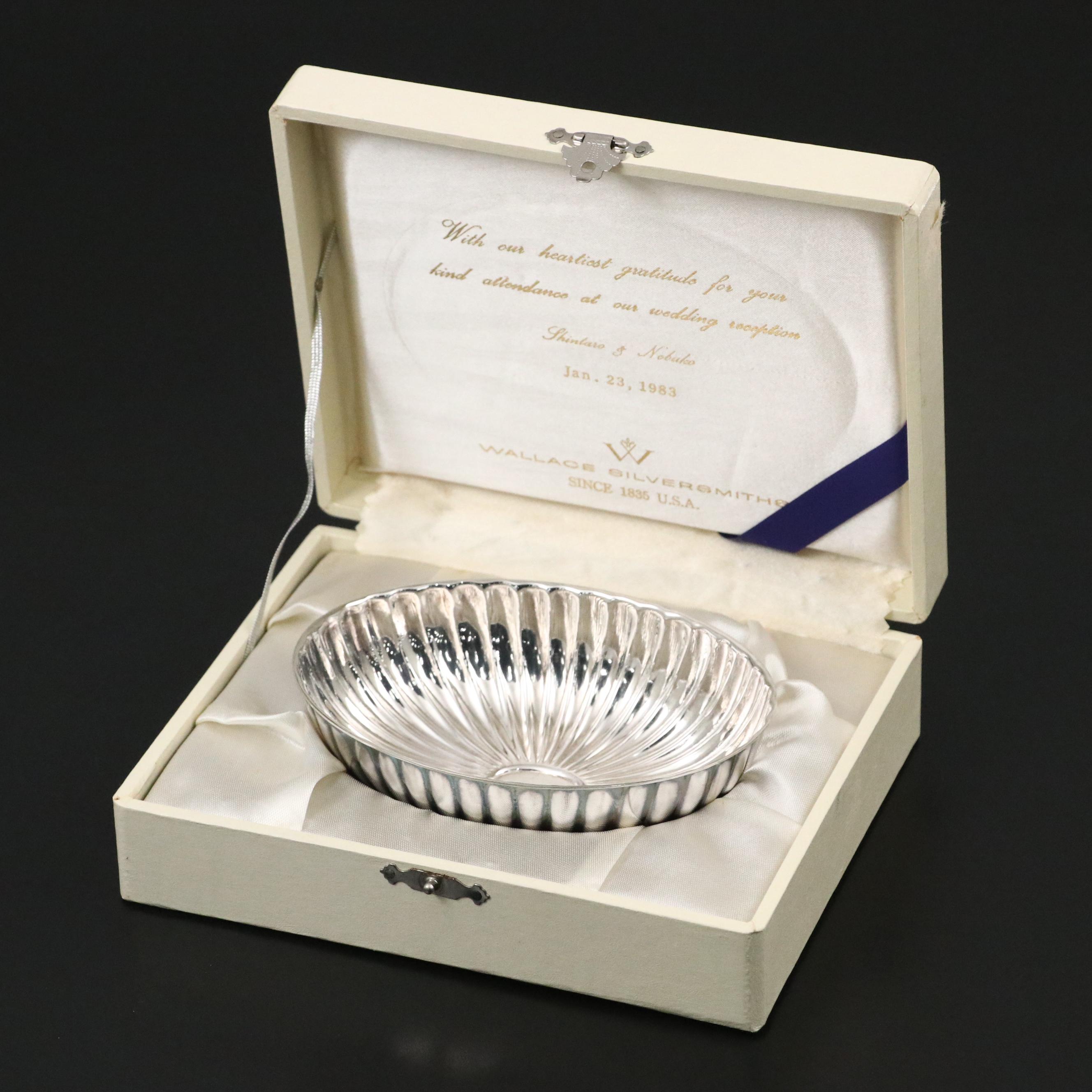 Wallace Silver Plate Bonbon Bowl with Presentation Box