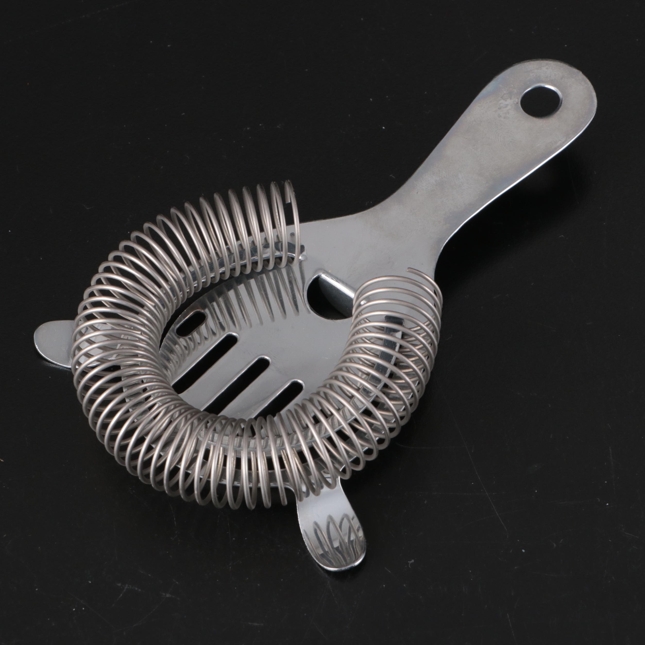 Federal Glass Frosted Glass Cocktail Shaker with Irvin Ware Strainer and More