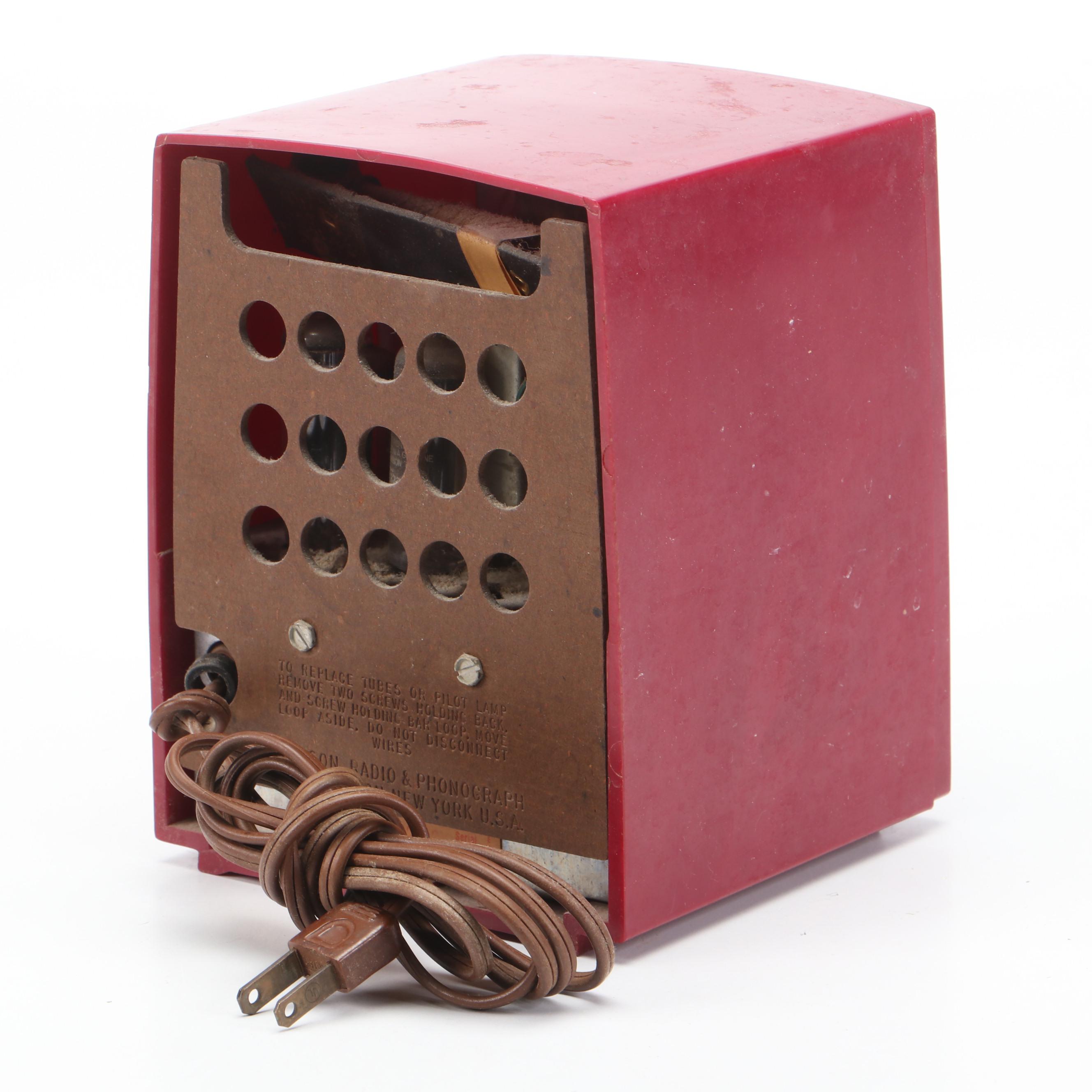 Emerson 706 Series B Electric Tabletop Radio, Mid-20th Century