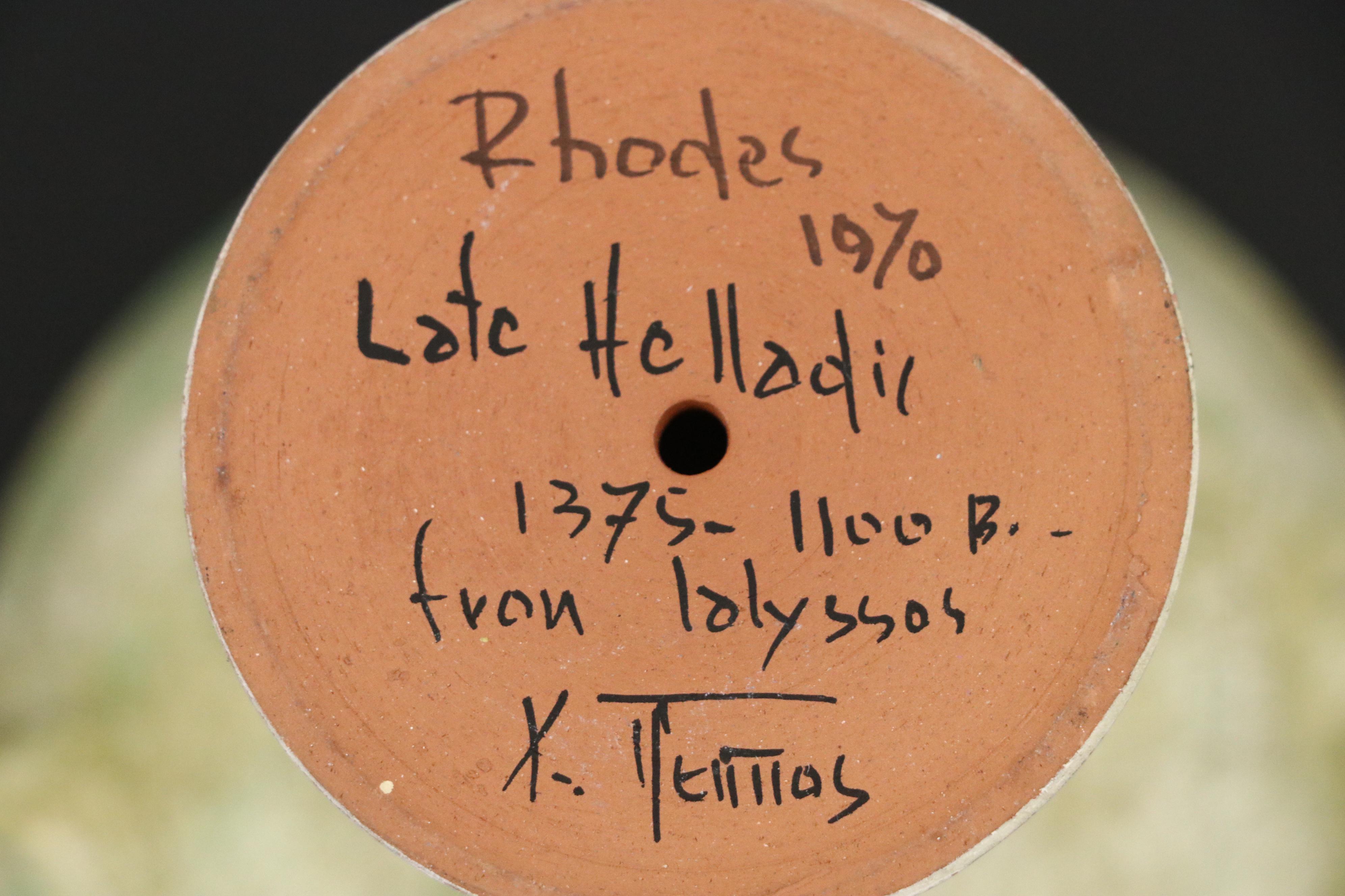 Late Helladic Style Art Pottery Stemmed Cups, 1970