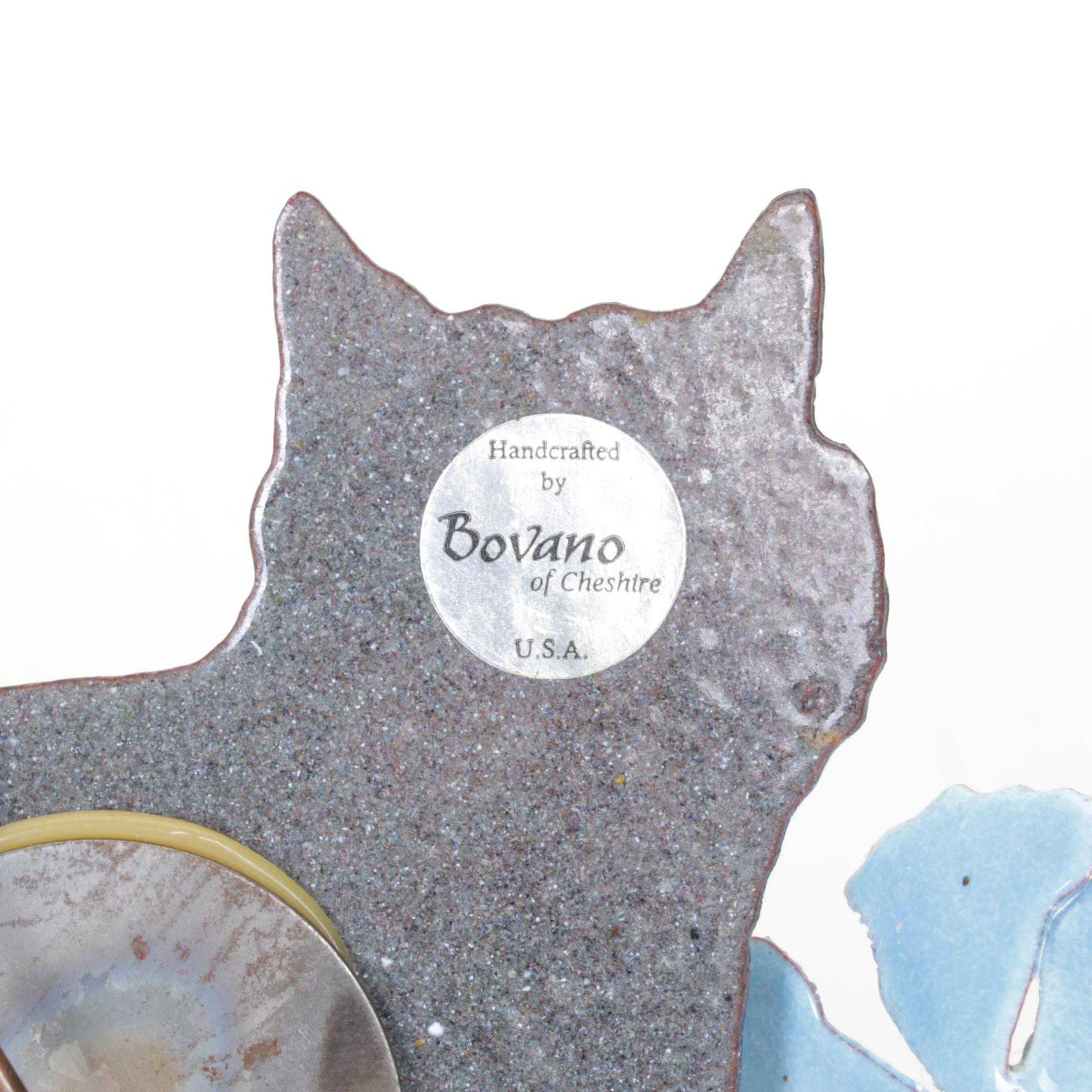 Four Metal Cat Figurines