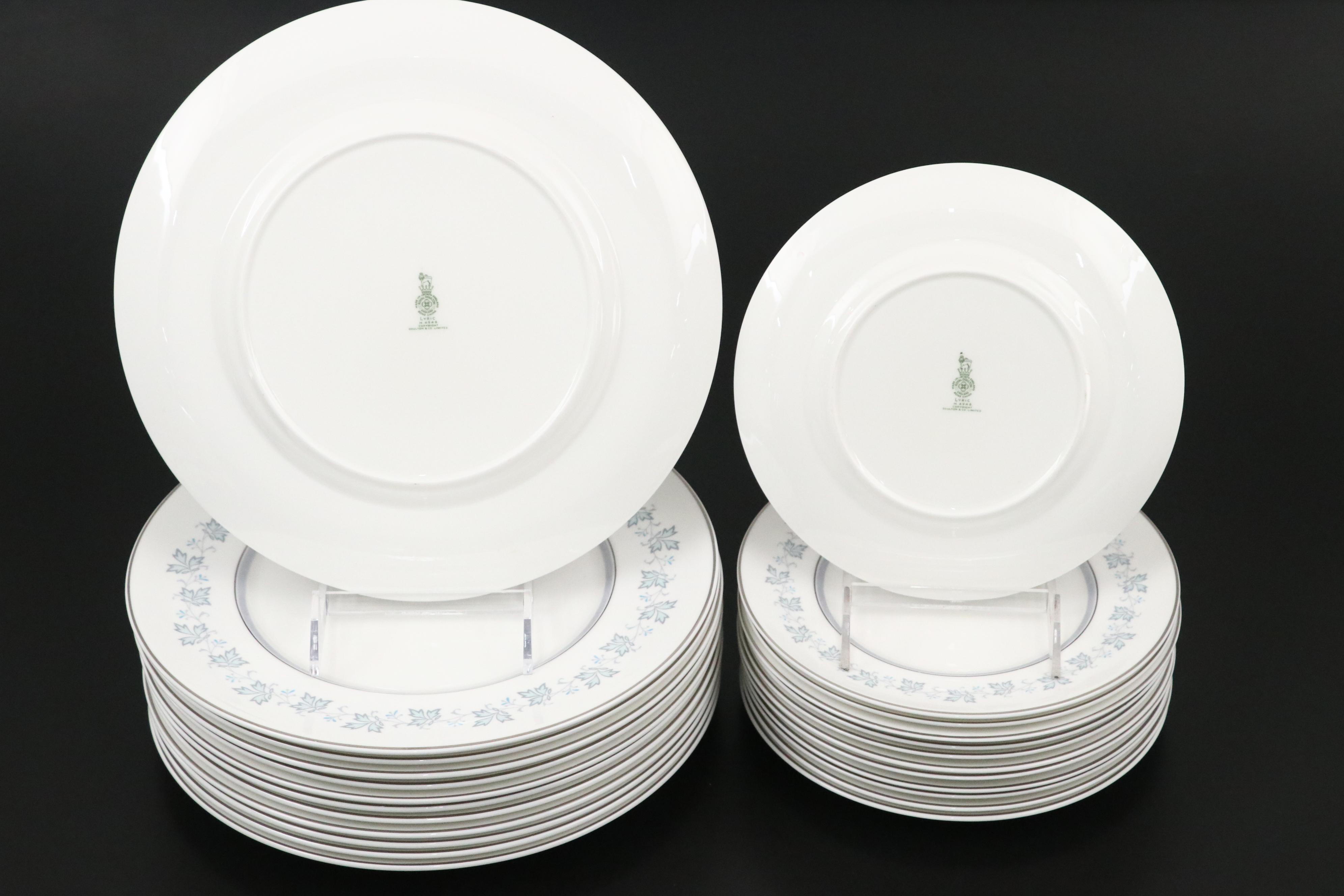 Royal Doulton Bone China "Lyric" Porcelain Dinnerware, 1964-1970