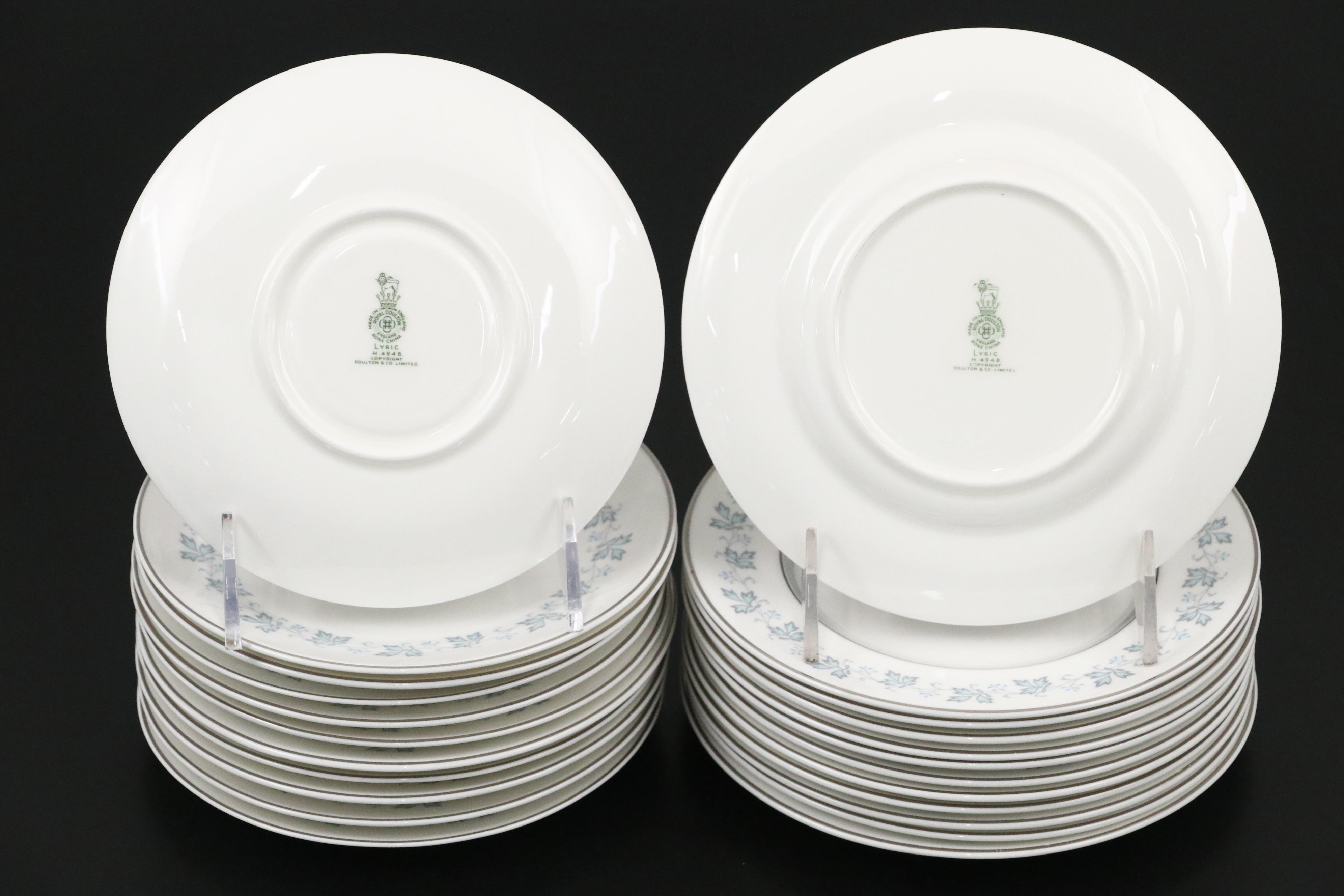 Royal Doulton Bone China "Lyric" Porcelain Dinnerware, 1964-1970