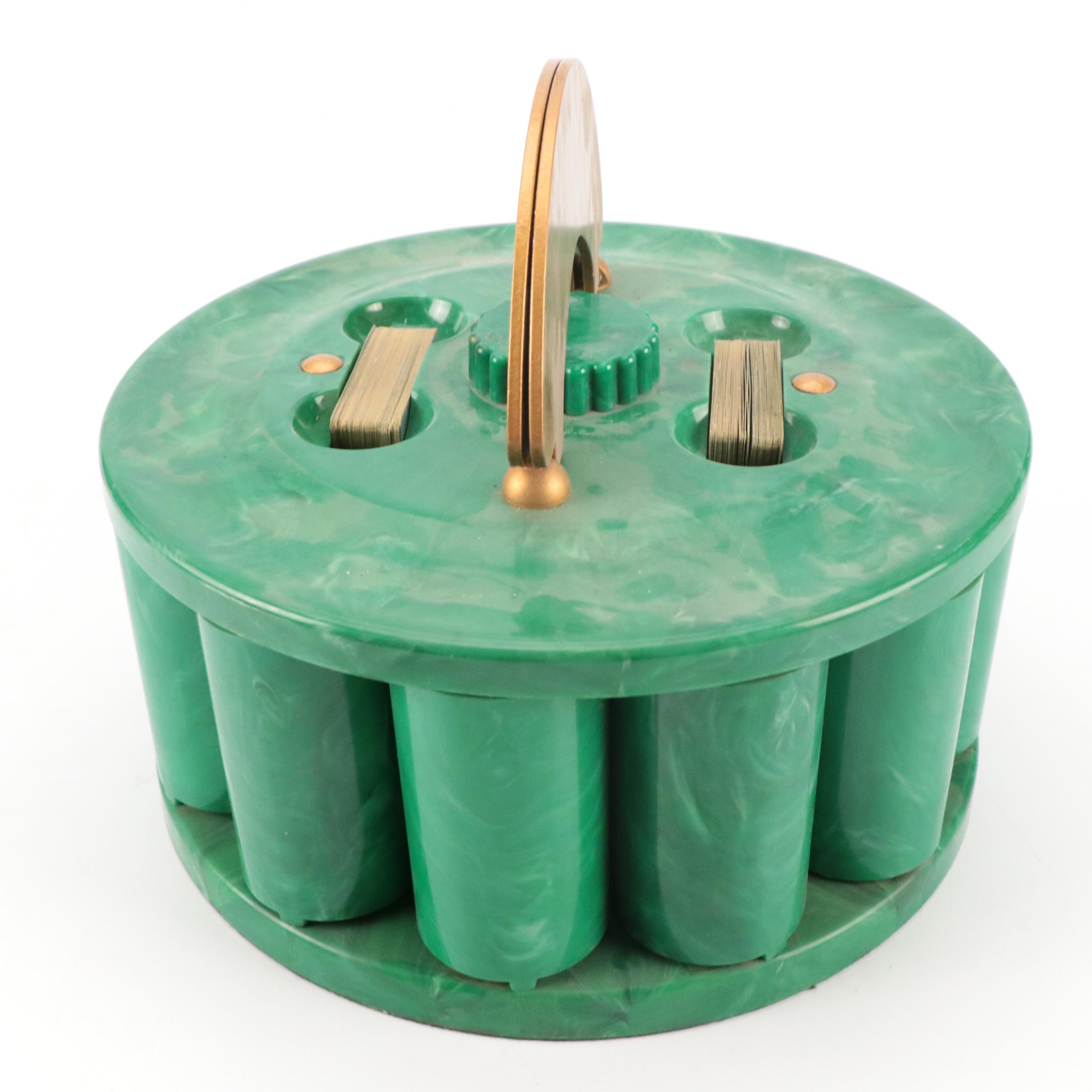 Traveling Multi-Board Game Set with Pinup Playing Cards and Poker Chips