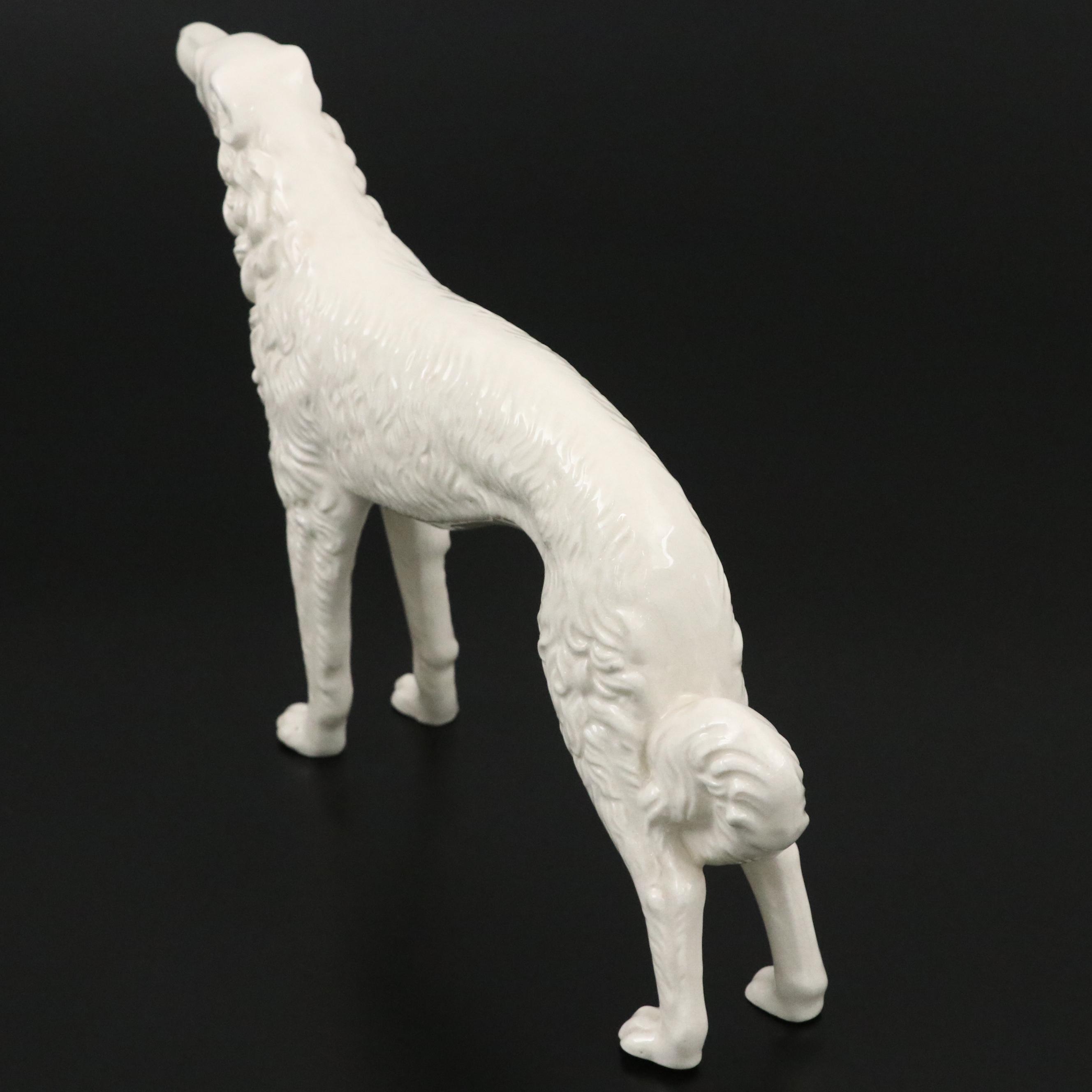 Augarten Austrian Porcelain Greyhound and Kent Art Ware Borzoi Figure