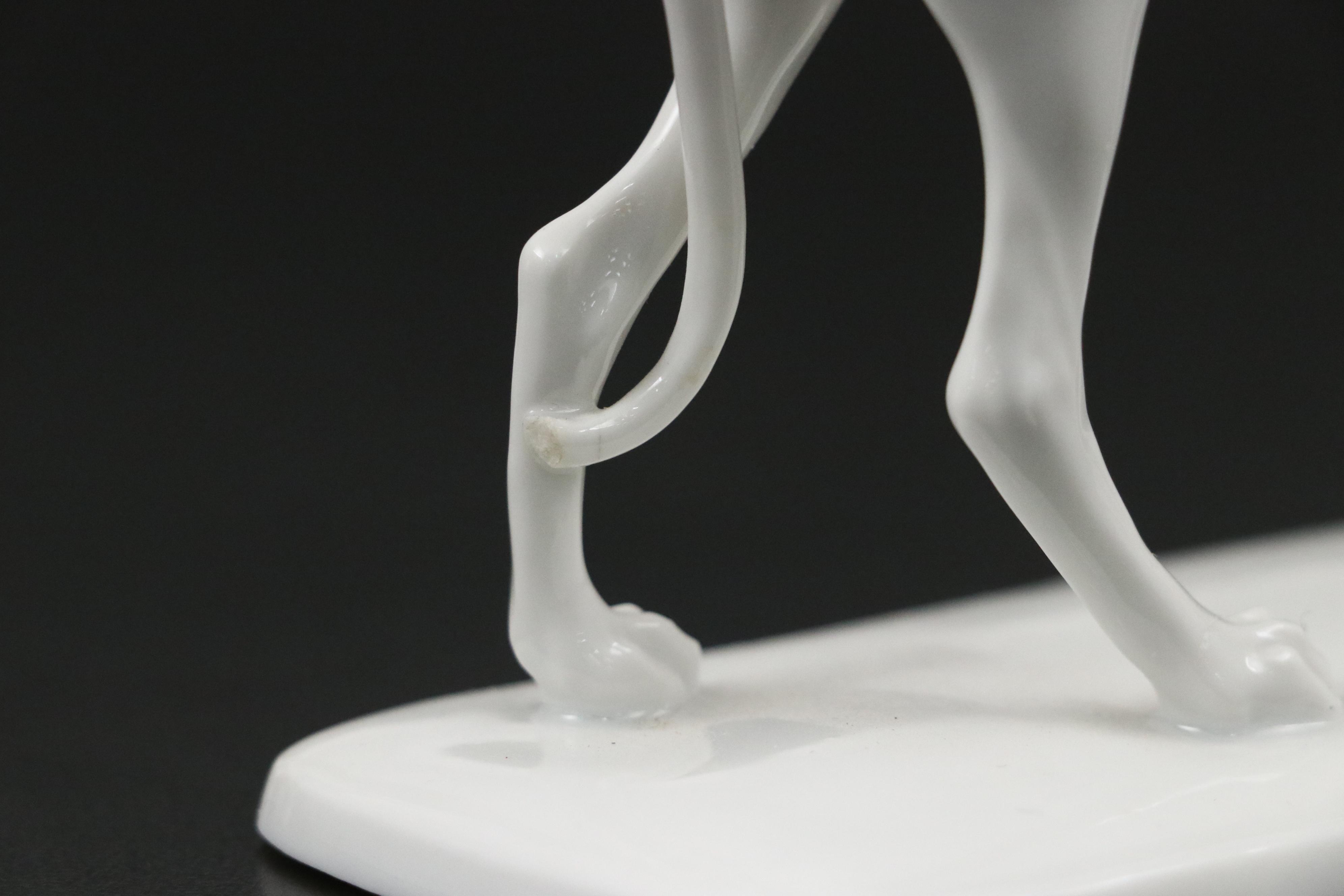 Augarten Austrian Porcelain Greyhound and Kent Art Ware Borzoi Figure