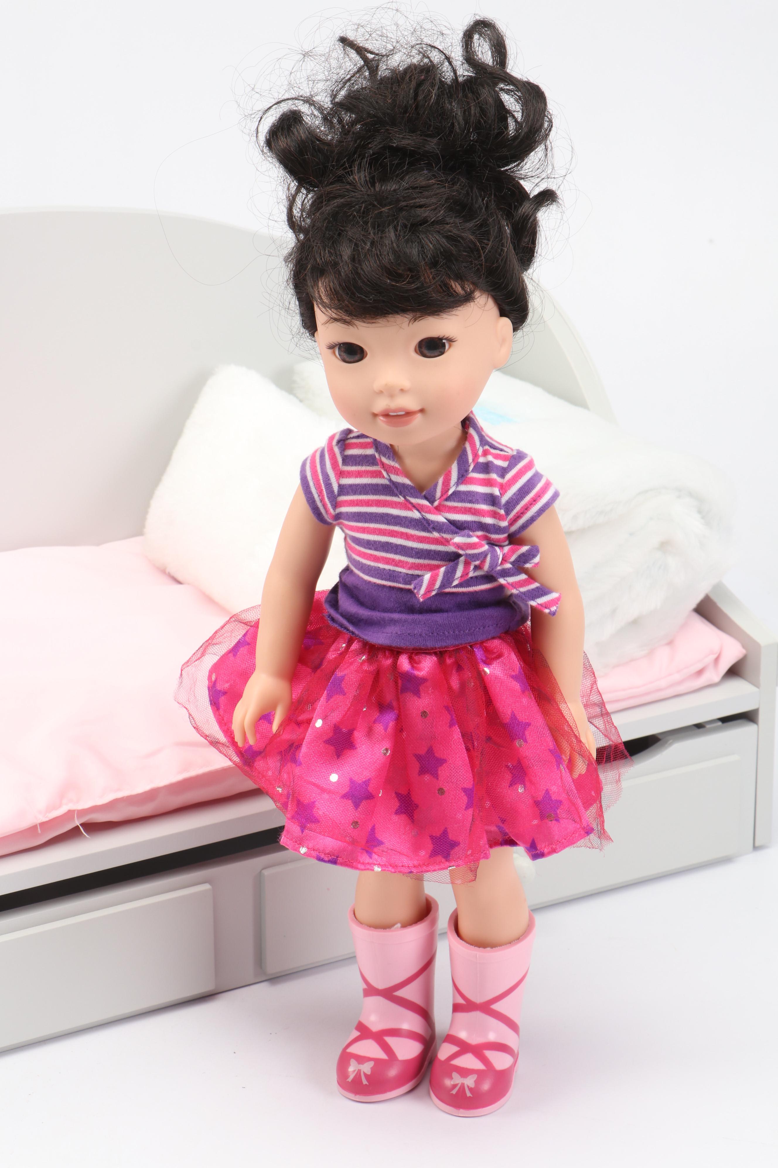 American Girl "Emerson" Wellie Wishers Doll with Doll Furniture