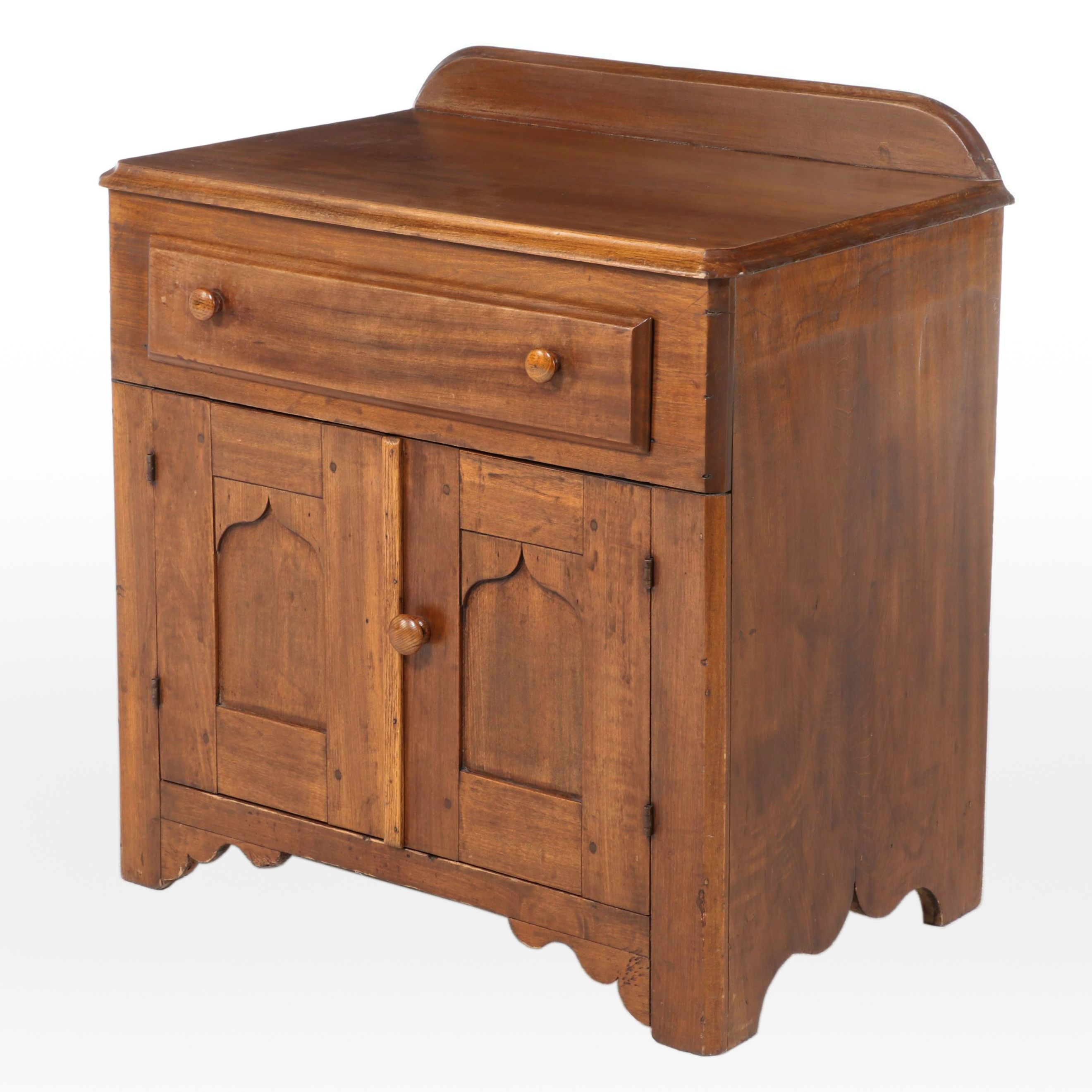 Victorian Poplar Washstand, Late 19th Century