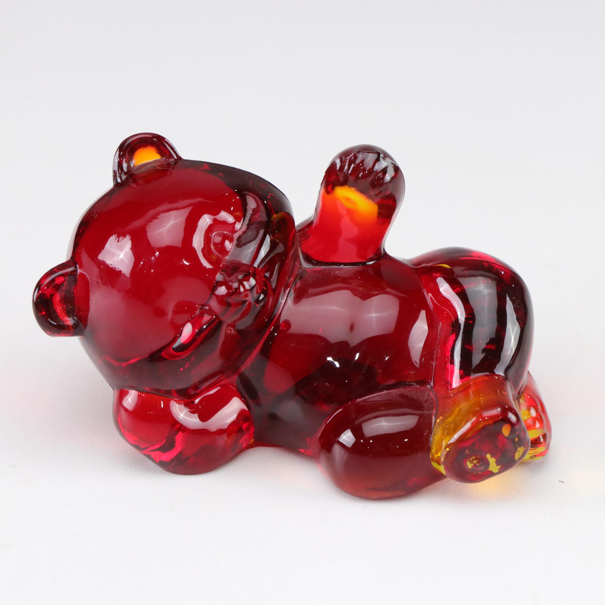 Amberina Southern Belles in Set of Glass Figures by Fenton, Boyd and More