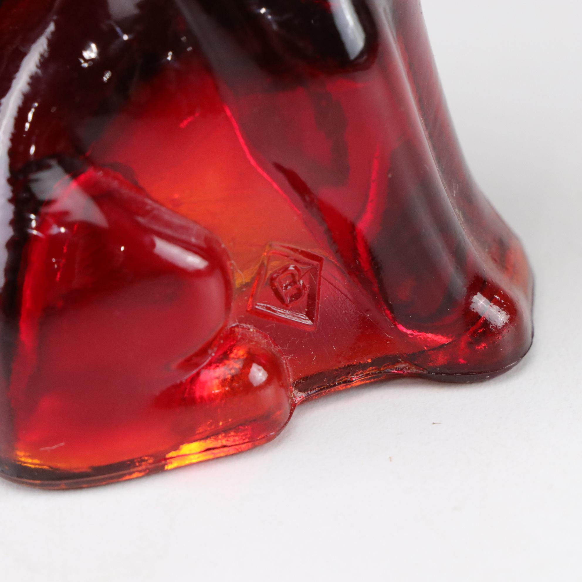 Amberina Southern Belles in Set of Glass Figures by Fenton, Boyd and More