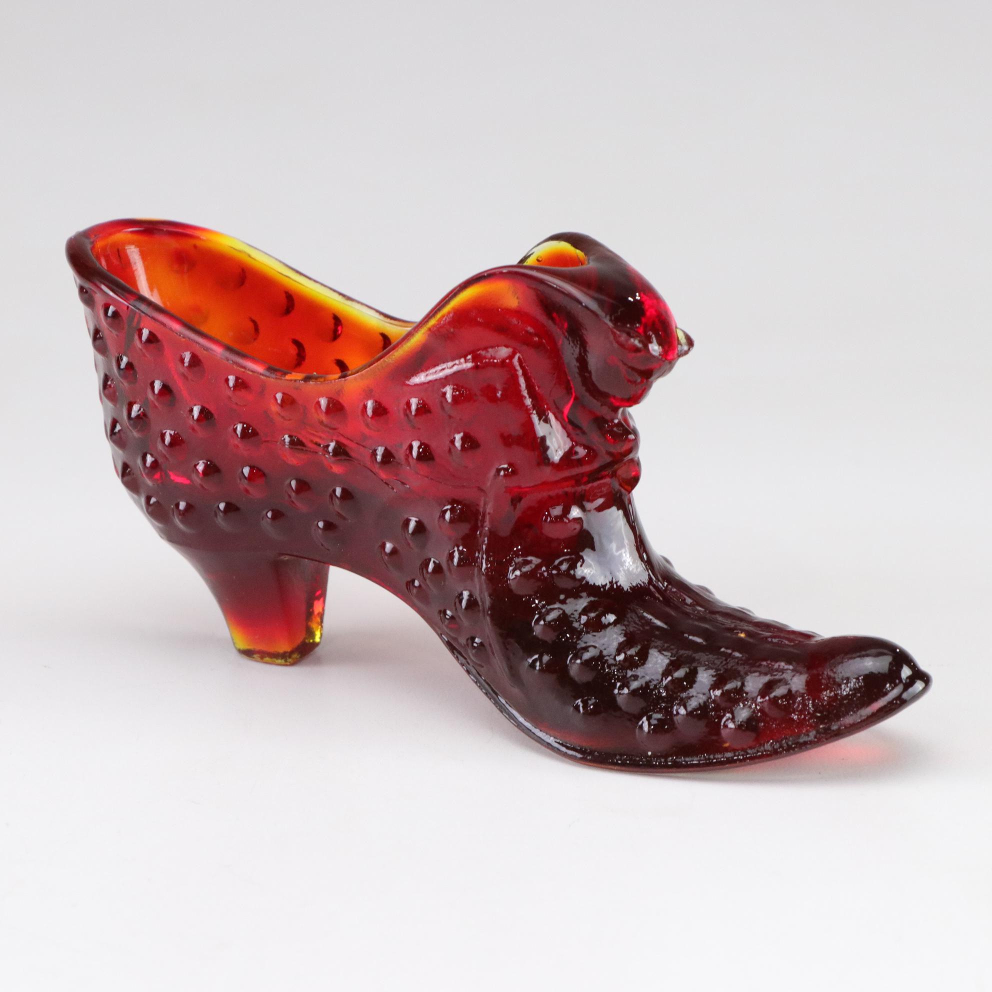 Amberina Southern Belles in Set of Glass Figures by Fenton, Boyd and More