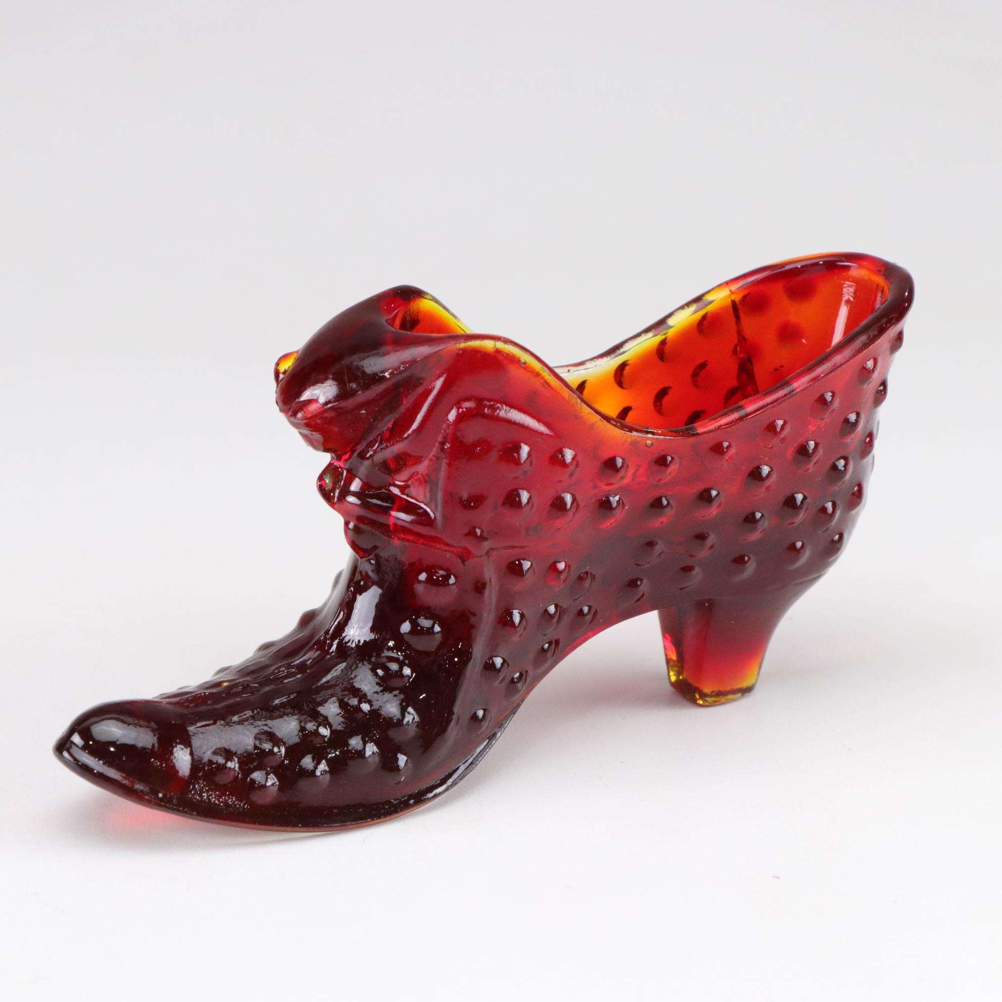 Amberina Southern Belles in Set of Glass Figures by Fenton, Boyd and More