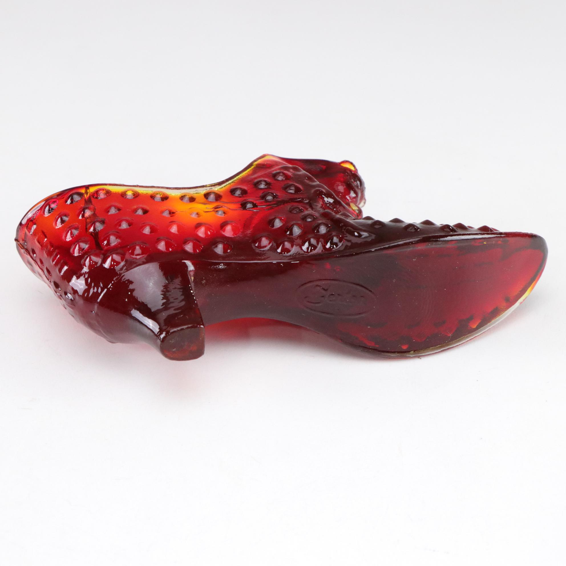 Amberina Southern Belles in Set of Glass Figures by Fenton, Boyd and More