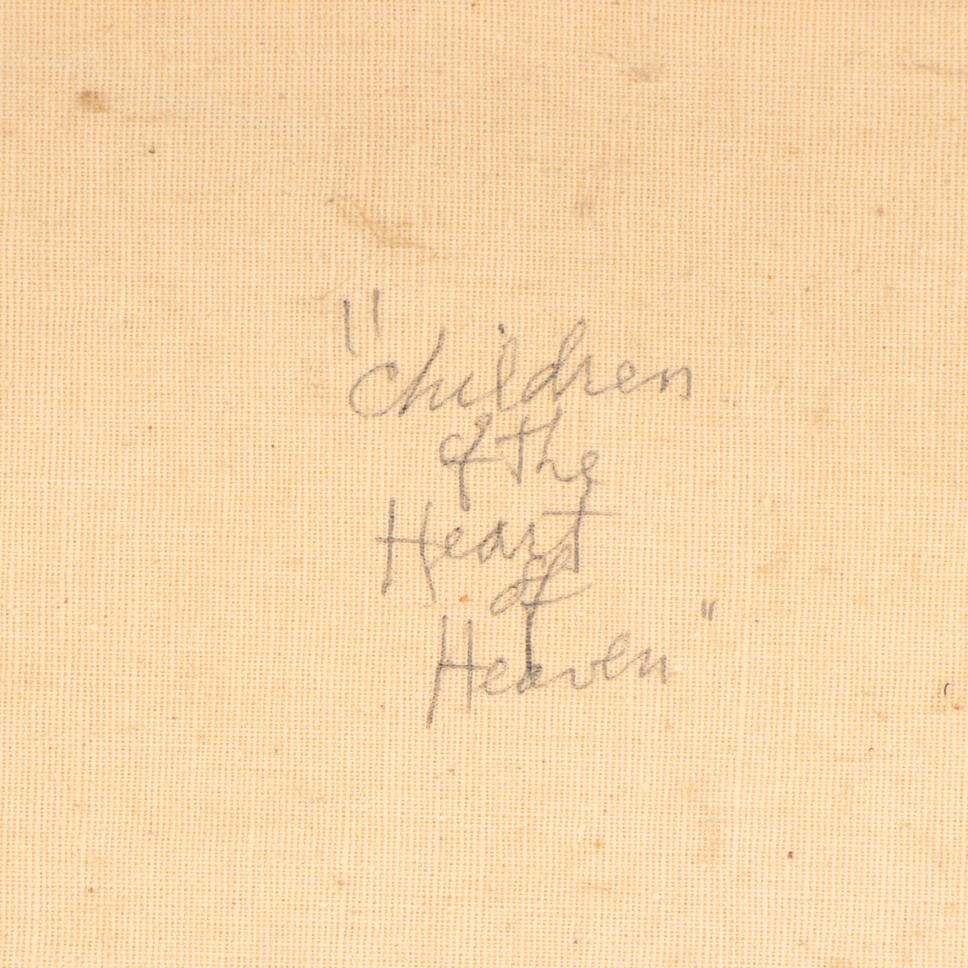 Dale Nichols Oil Painting "Children of the Heart of Heaven" circa 1969